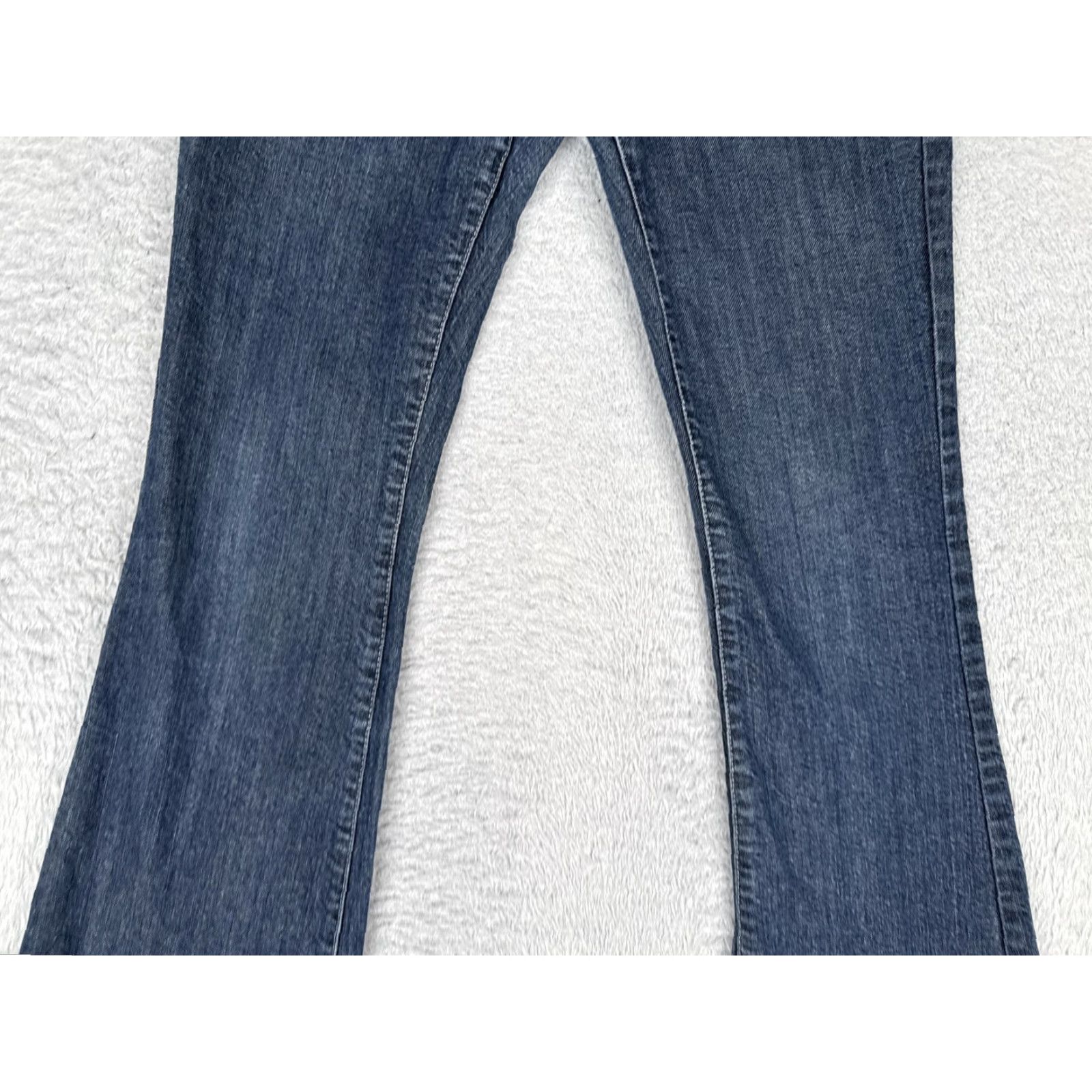 Vintage SO Bootcut Jeans Junior 5 Blue Med Wash Mid Rise Embroidered 26x31 Jeans Womens 90s Vintage: No Size 27" / US 4 / IT 40 - 3 Thumbnail