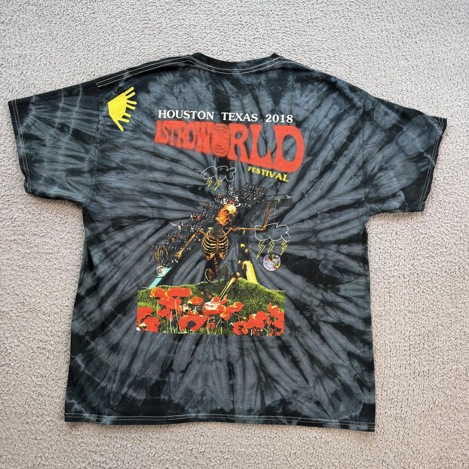 Other Astroworld Festival 2018 Houston Tie Dye T Shirt Travis Scot Size US XL / EU 56 / 4 - 1 Thumbnail
