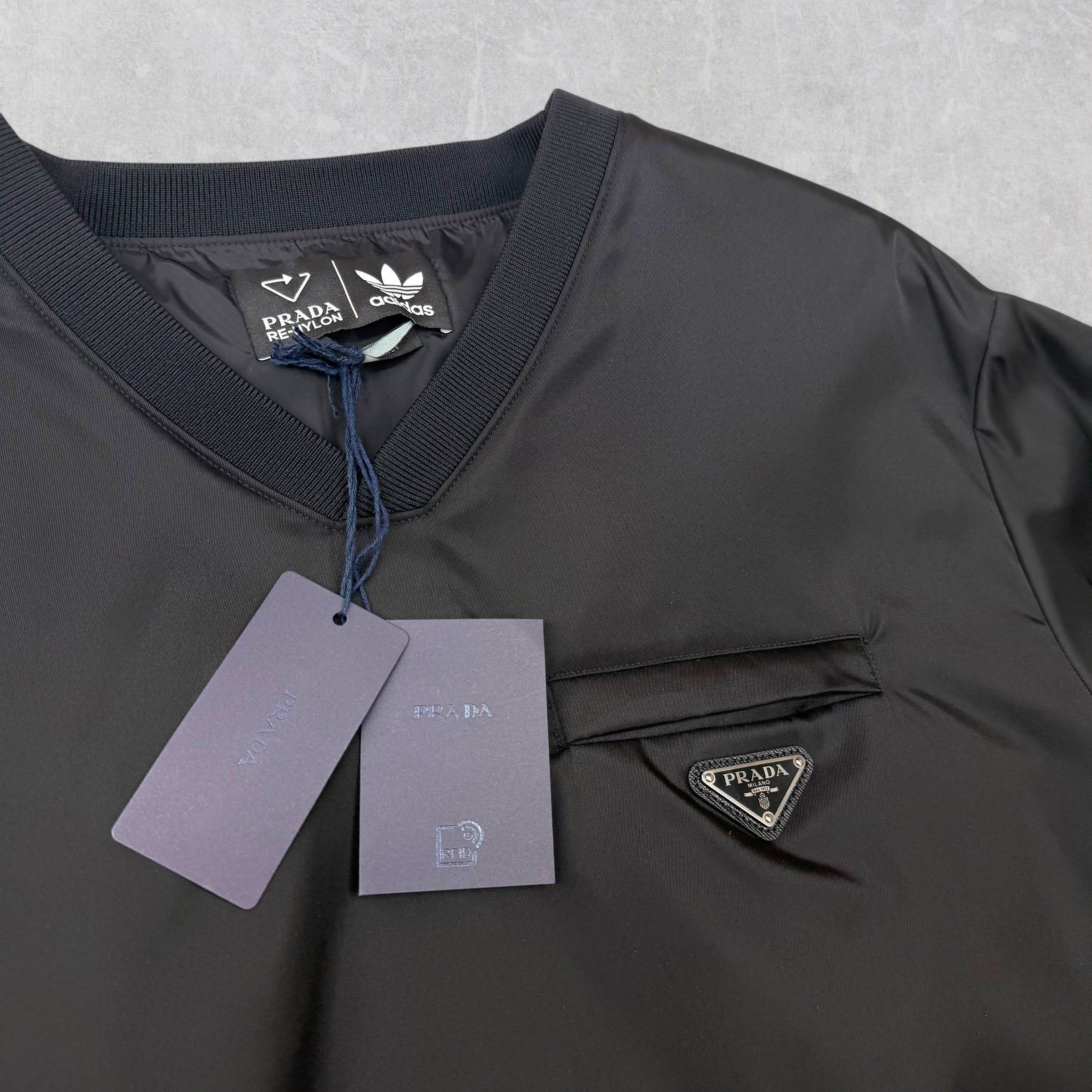 Prada Prada Adidas Re-Nylon Black Sweatshirt XL Size US XL / EU 56 / 4 - 5 Thumbnail