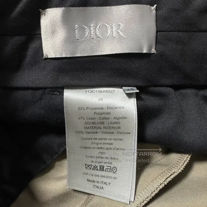 Dior Dior Light khaki CD logo logo trousers Size 46R - 5 Thumbnail