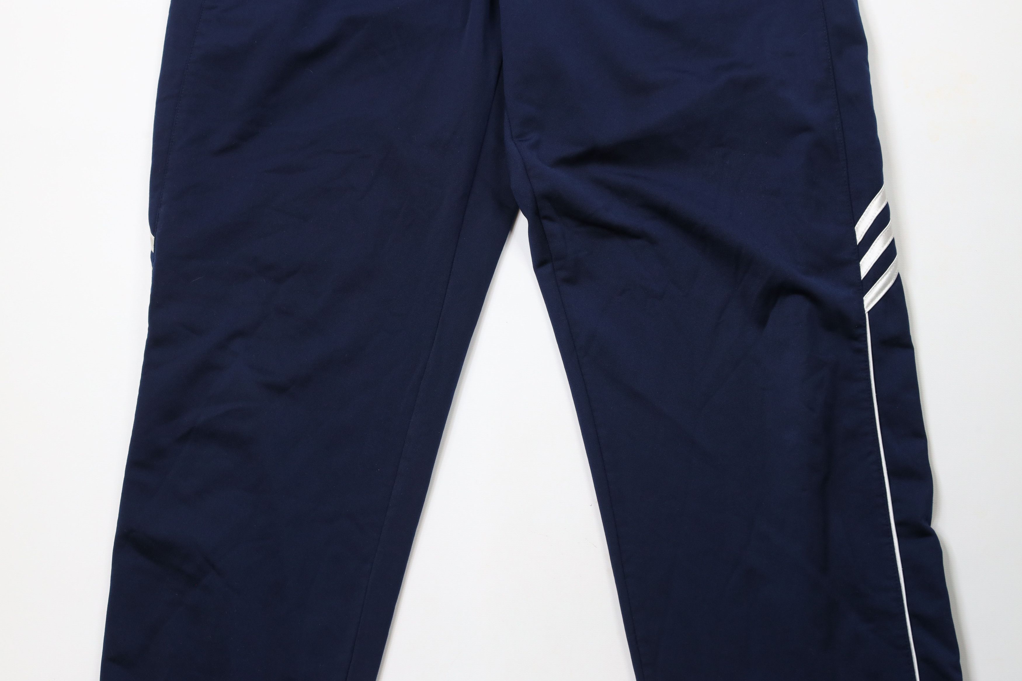 Adidas × Vintage Vintage Y2K 2003 Adidas Striped Wide Leg Sweatpants Blue Size US 34 / EU 50 - 3 Thumbnail