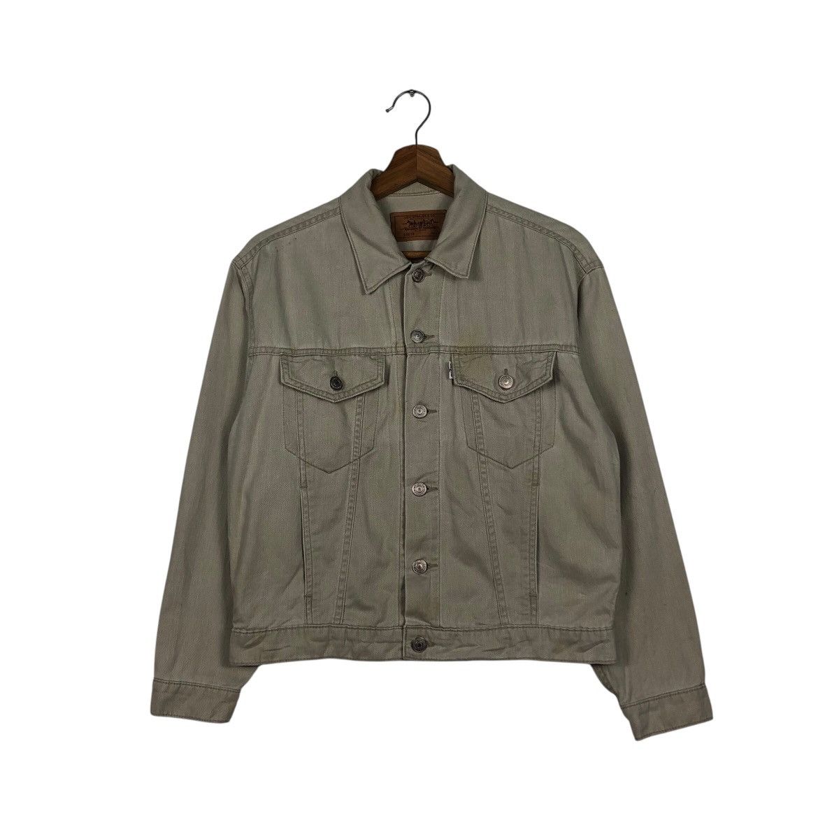Levi's 📌Vintage Cropped Trucker Denim Biker Jacket Levi's Size US M / EU 48-50 / 2 - 2 Thumbnail