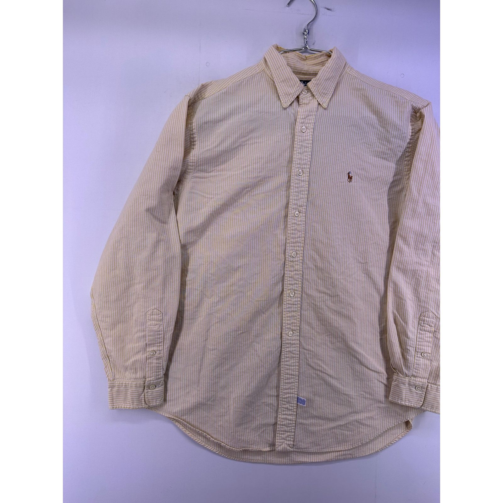 Ralph Lauren Vintage Ralph Lauren Pony Embroidered Striped LS Size 36/17 Size US XL / EU 56 / 4 - 2 Thumbnail