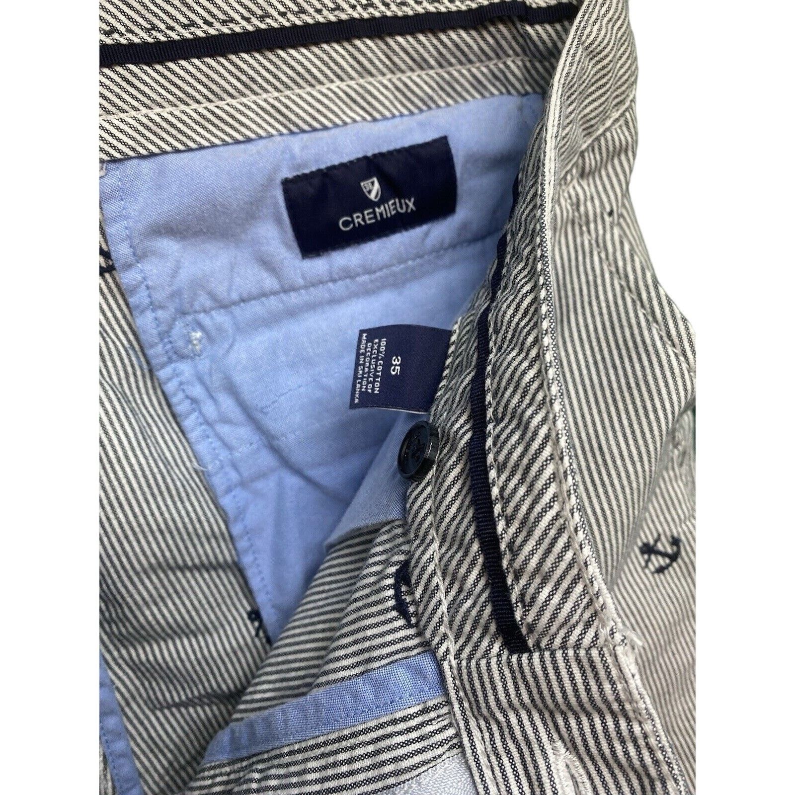 Cremieux Cremieux Seersucker Size 35 Shorts FlatFront Anchor Madison Size US 35 - 5 Thumbnail