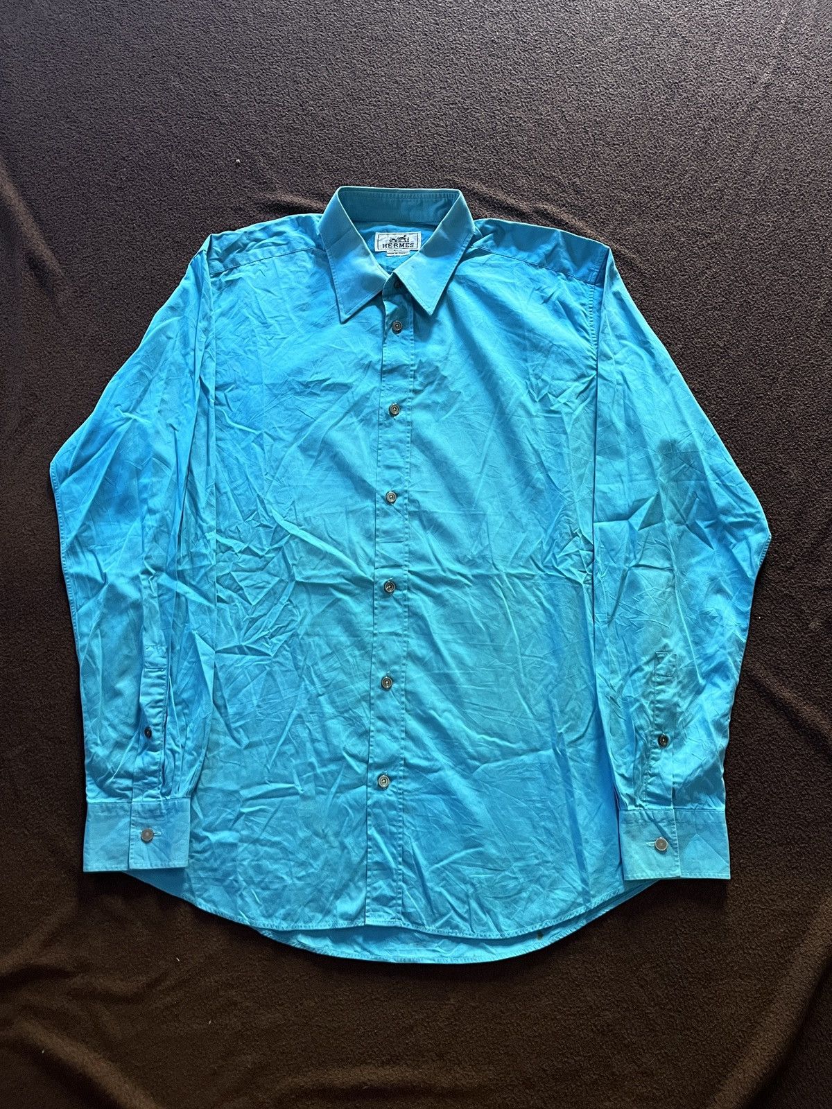 VINTAGE HERMES BUTTON SHRIT