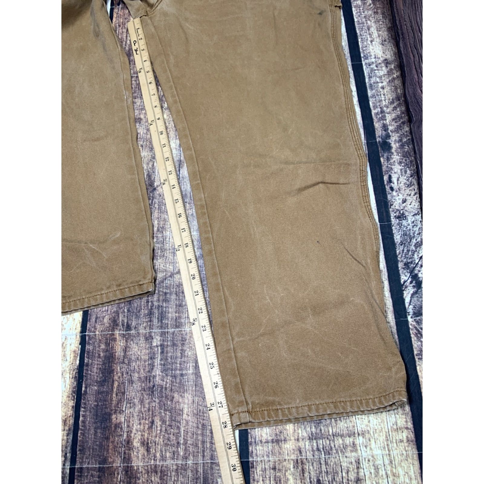 Dickies DICKIES Carpenter Pants Jeans Brown Duck Mens Size 40 x 28.5 Work Construction Pants Shoes? Size US 40 / EU 56 - 2 Thumbnail