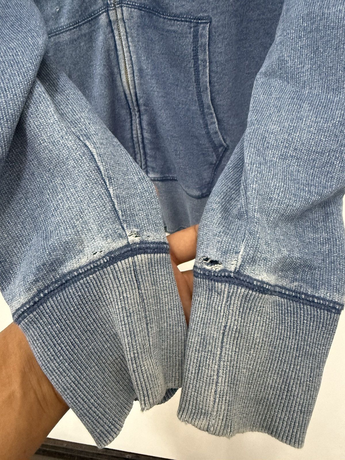 Native 🔥 Rodeo Crown Japan indigo Blue Navajo Sweat Hoodie -L Size L / US 10 / IT 46 - 7 Thumbnail