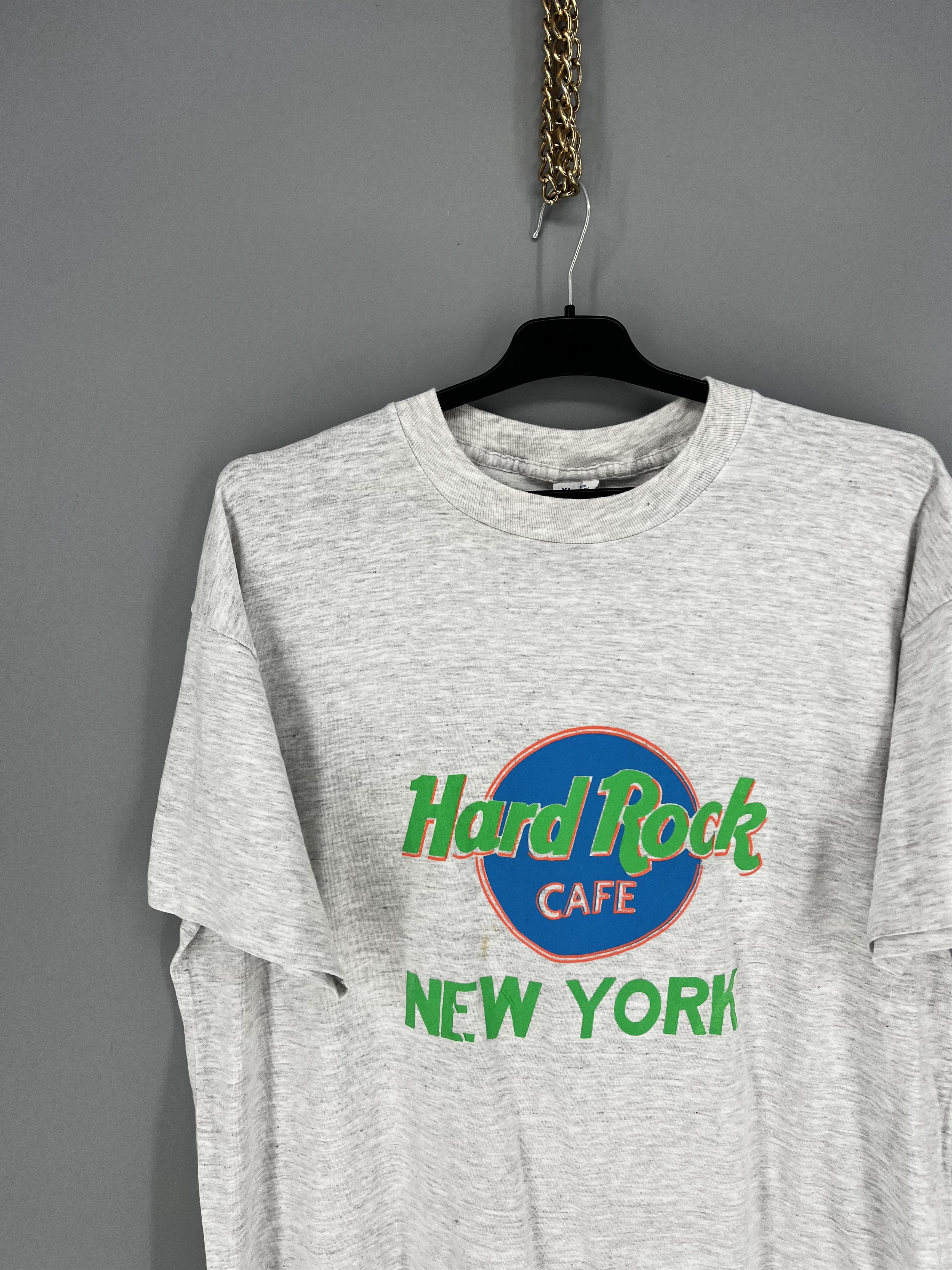 Band Tees Hard Rock Cafe New York Worn SINGLE STITCH Neon Colorway Size US M / EU 48-50 / 2 - 4 Thumbnail