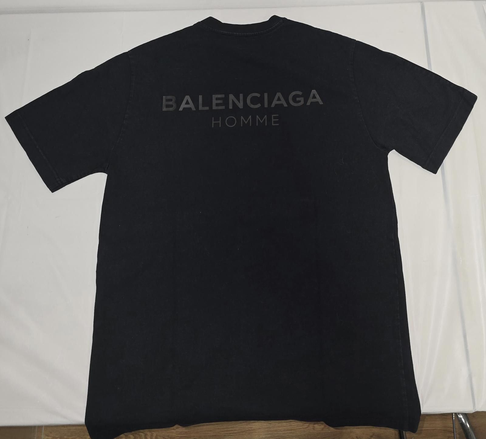 Balenciaga Balenciaga Homme Black Oversized T-Shirt - SIZE M (Fits XL) Size US M / EU 48-50 / 2 - 3 Thumbnail