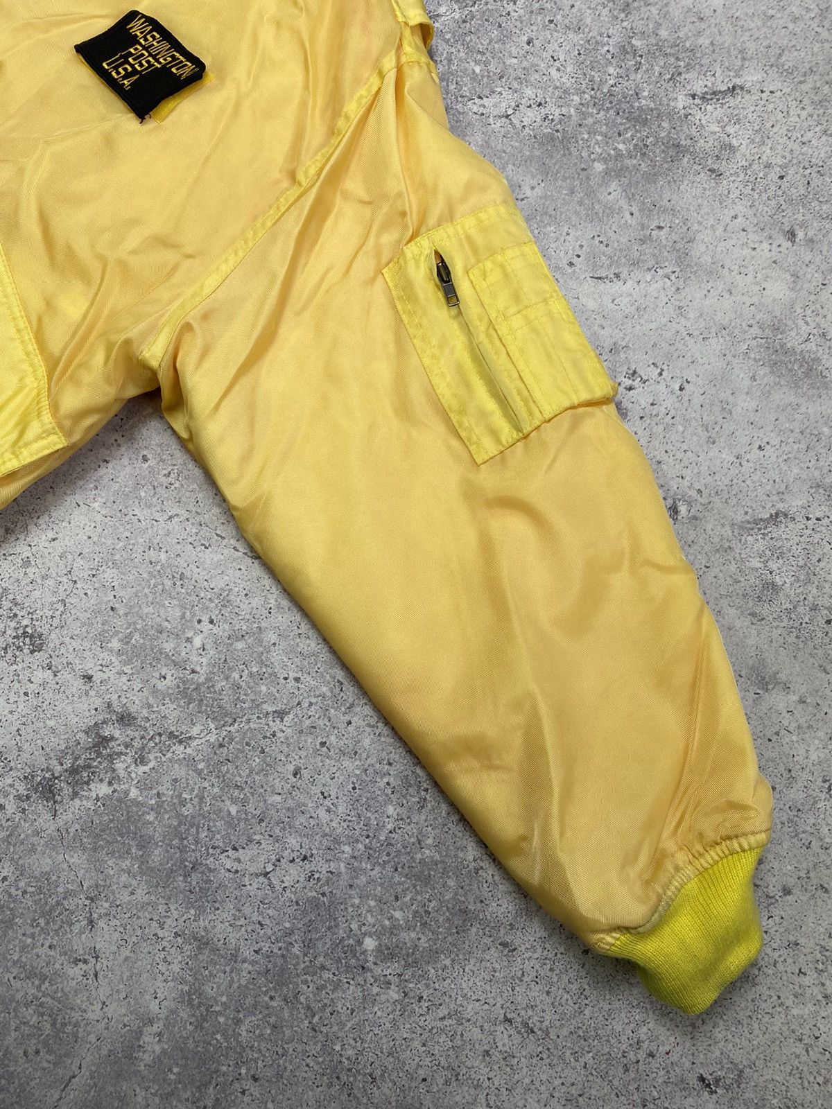 Alpha Industries 🇺🇸 Vintage Bomber Flight Jacket Washington Post USA Size US M / EU 48-50 / 2 - 16 Thumbnail