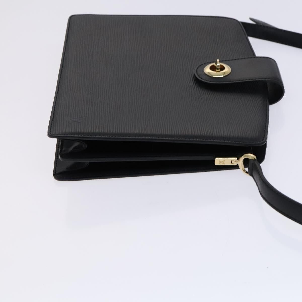 Louis Vuitton LOUIS VUITTON Epi Capuchin Shoulder Bag Black M52342 Size ONE SIZE - 3 Thumbnail