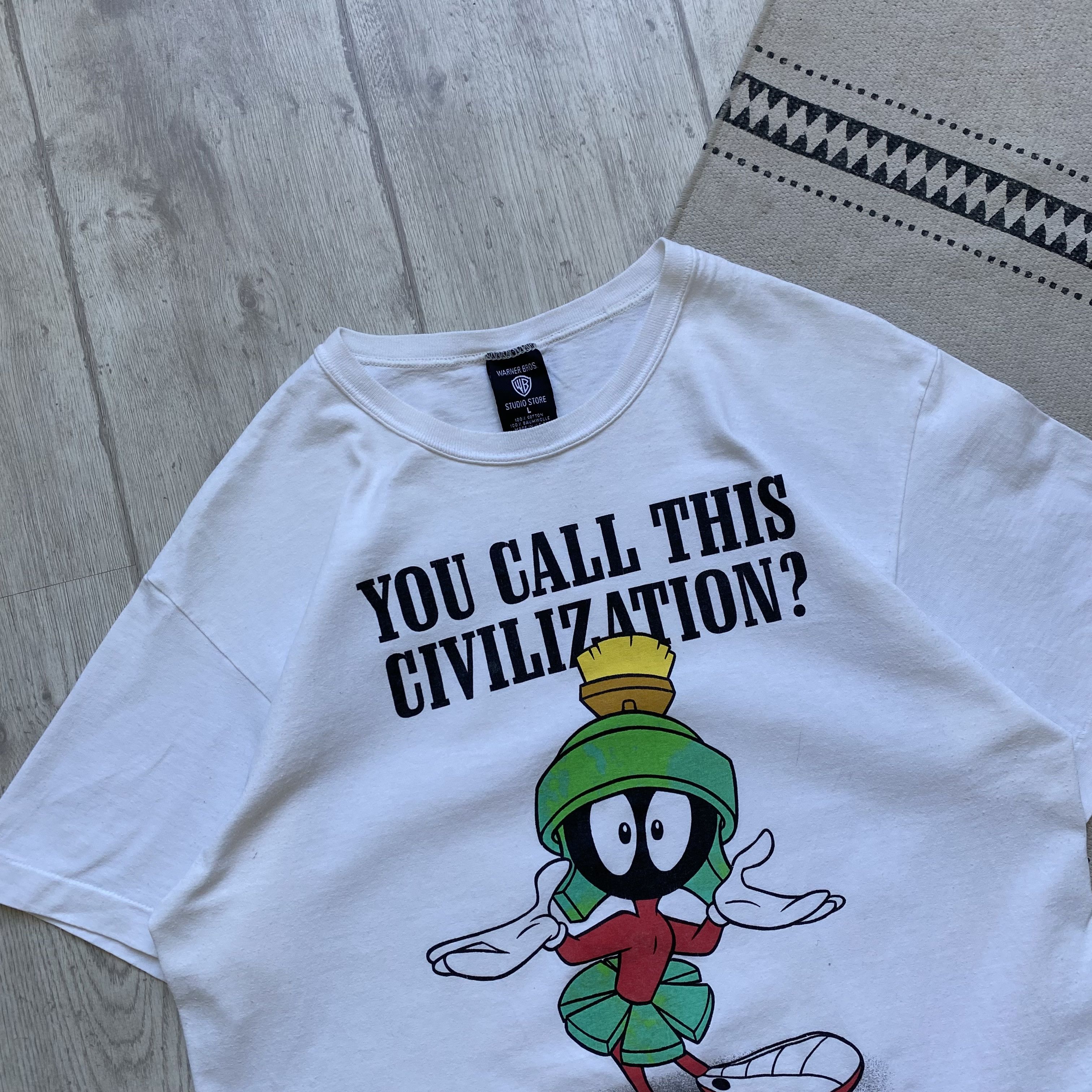 Cartoon Network Vintage 90s Marvin the Martian tee Warner Bros Size US M / EU 48-50 / 2 - 2 Thumbnail