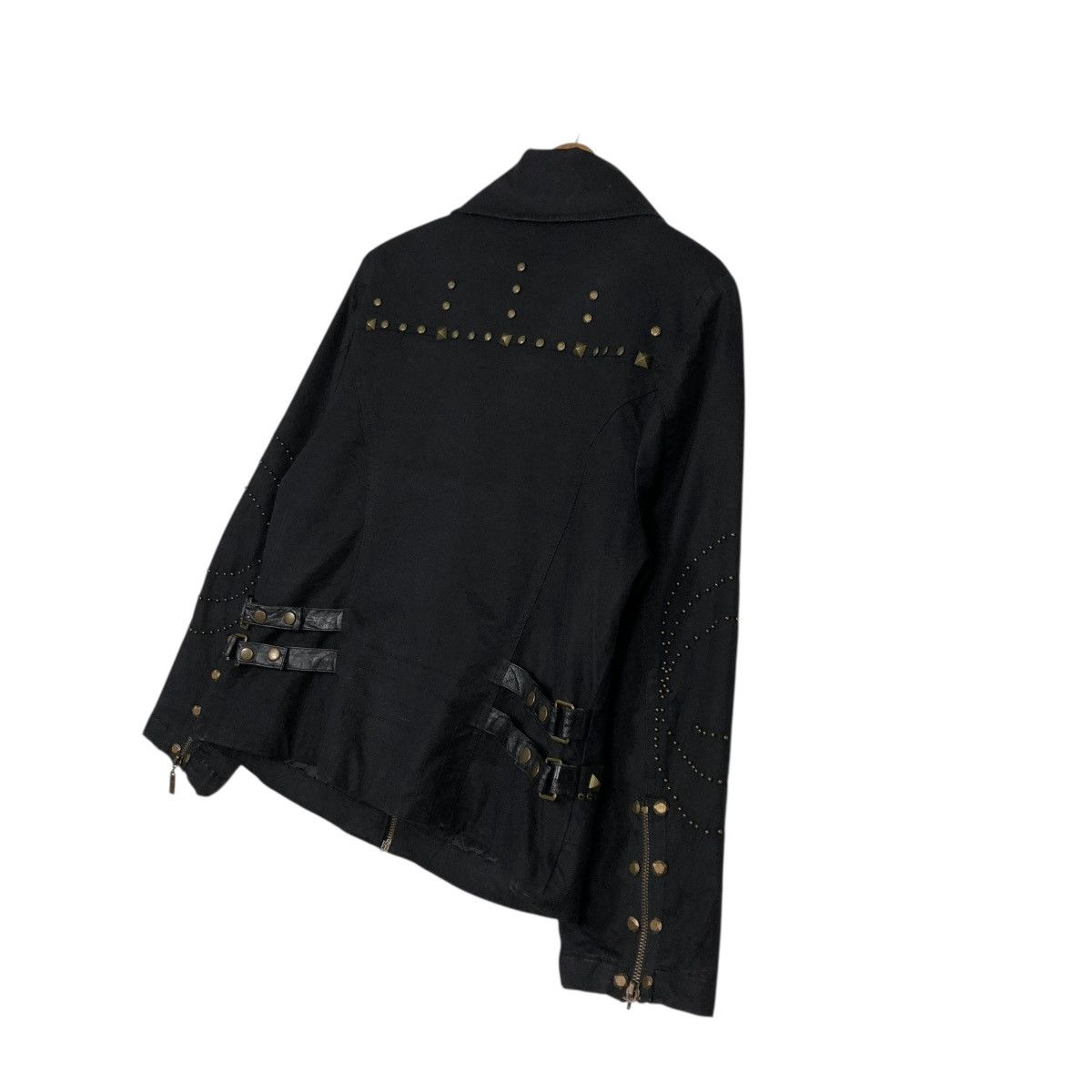 Vintage 🔥BONDAGE BIKER JACKET PUNK STYLE CHEEKY ITALY ISSEY MIYAKE Size US M / EU 48-50 / 2 - 12 Thumbnail