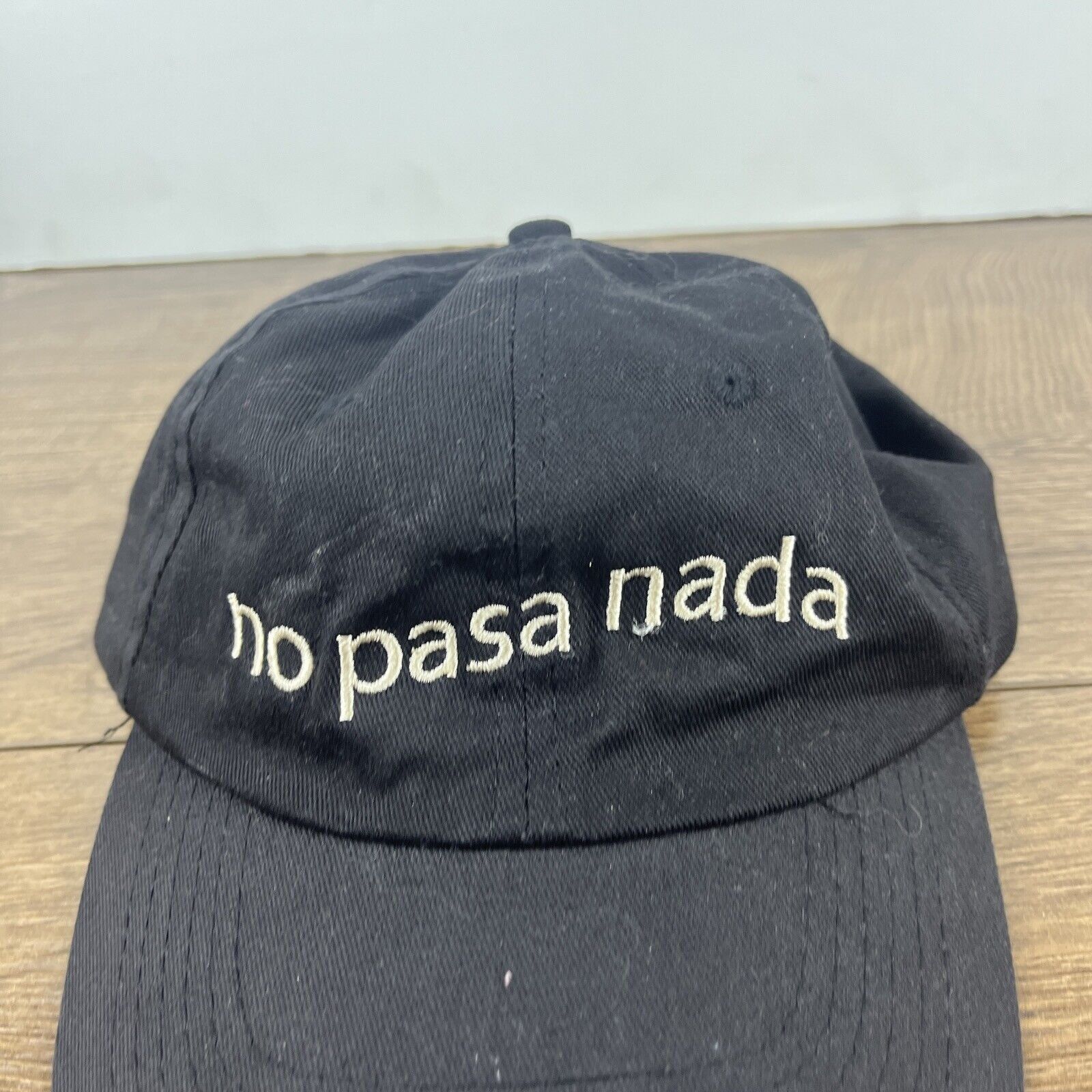 Other No Pasa Nada Hat Pasa Nada Black Hat Adjustable Adult Size B Size ONE SIZE - 6 Thumbnail