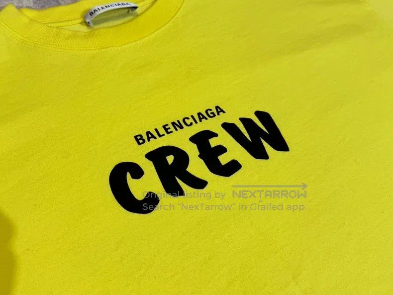 Balenciaga Balenciaga Drew Yellow T-Shirt - M Size US M / EU 48-50 / 2 - 3 Thumbnail