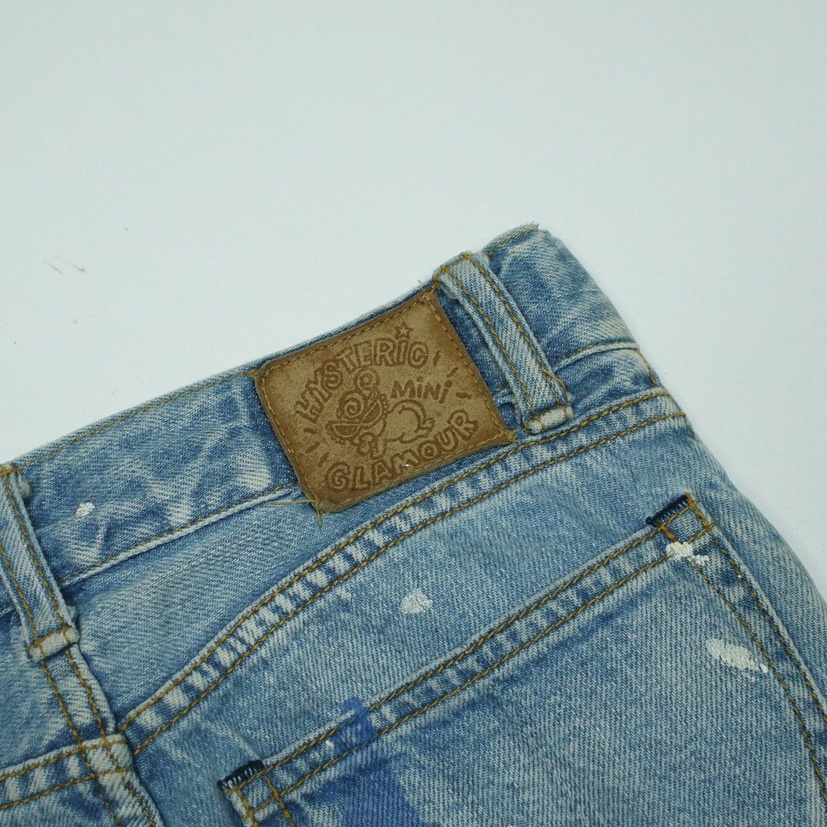 Hysteric Glamour *NoTariff Hysteric Glamour Mini Splatter Kids Denim Pants Size 25" / US 0 / IT 36 - 6 Thumbnail