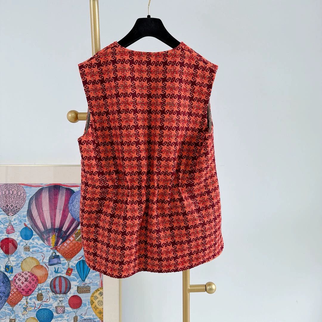 Gucci Gucci Orange Check Top & Shorts 40/38 NWT Size S / US 4 / IT 40 - 4 Thumbnail
