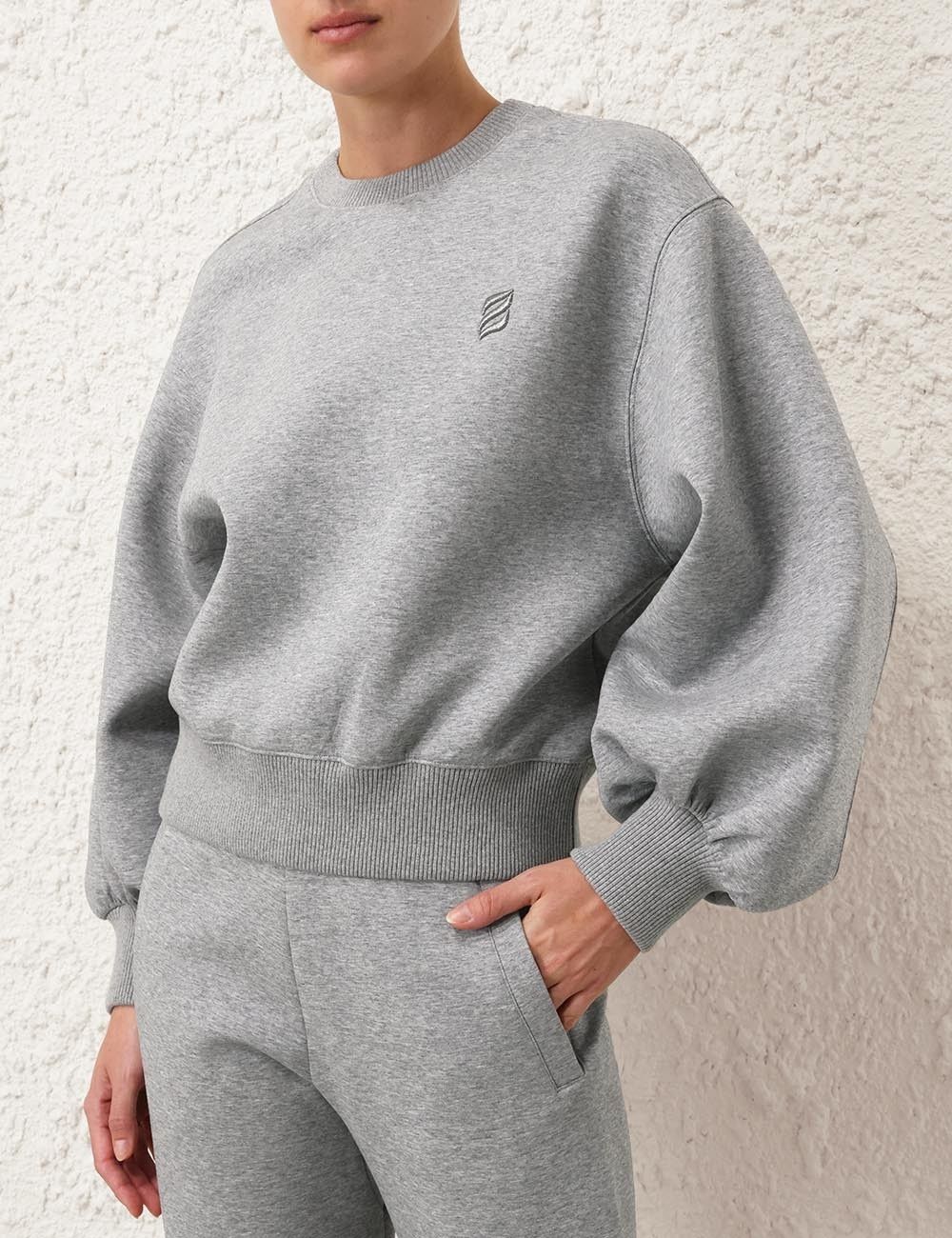 Zimmermann oc11z0825 Illustration Sweater in Grey Size M / US 6-8 / IT 42-44 - 2 Thumbnail