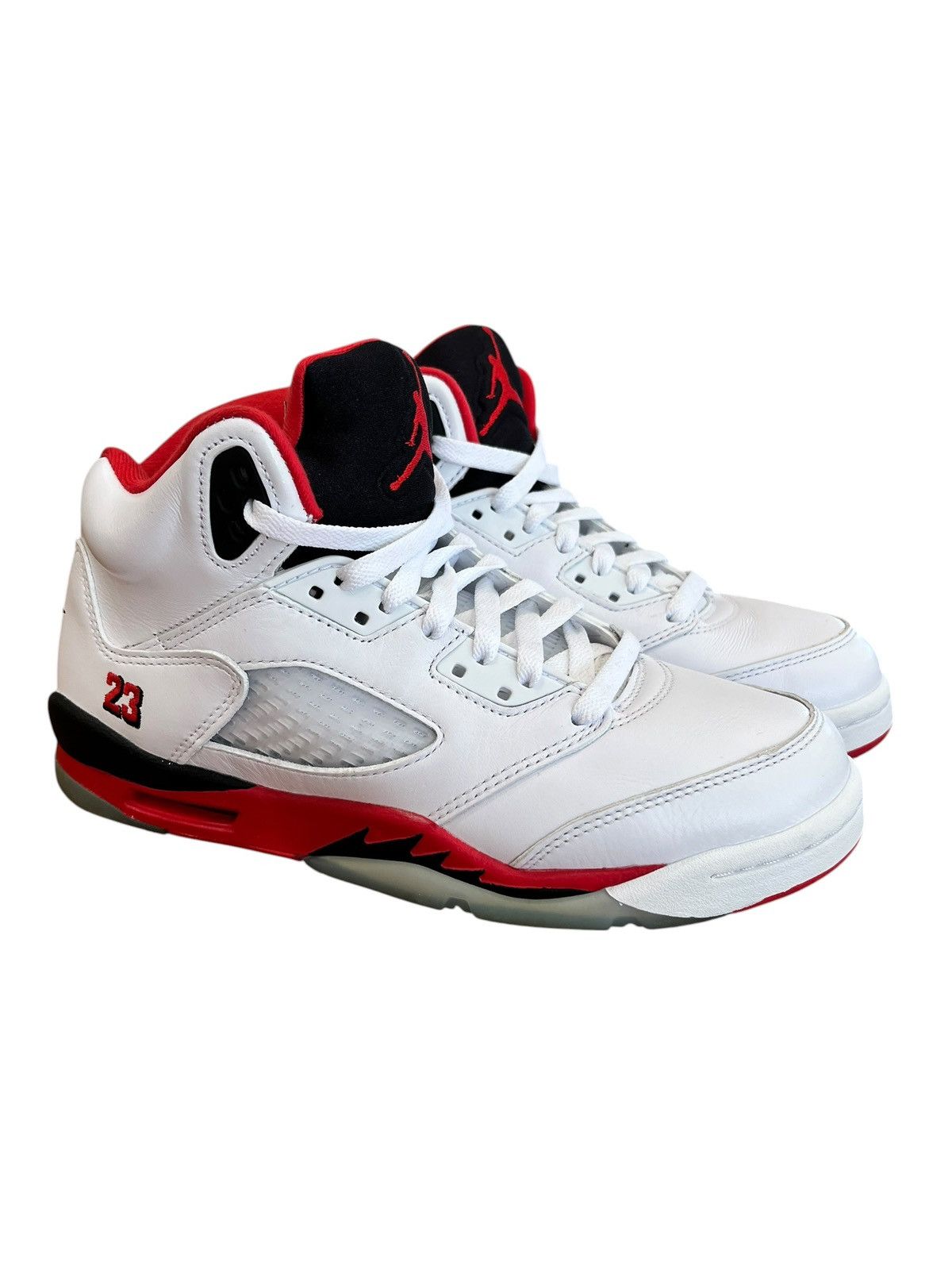 Jordan Brand Jordan 5 Retro Fire Red Black Tongue (2025) Size US 7 / EU 40 - 1 Thumbnail