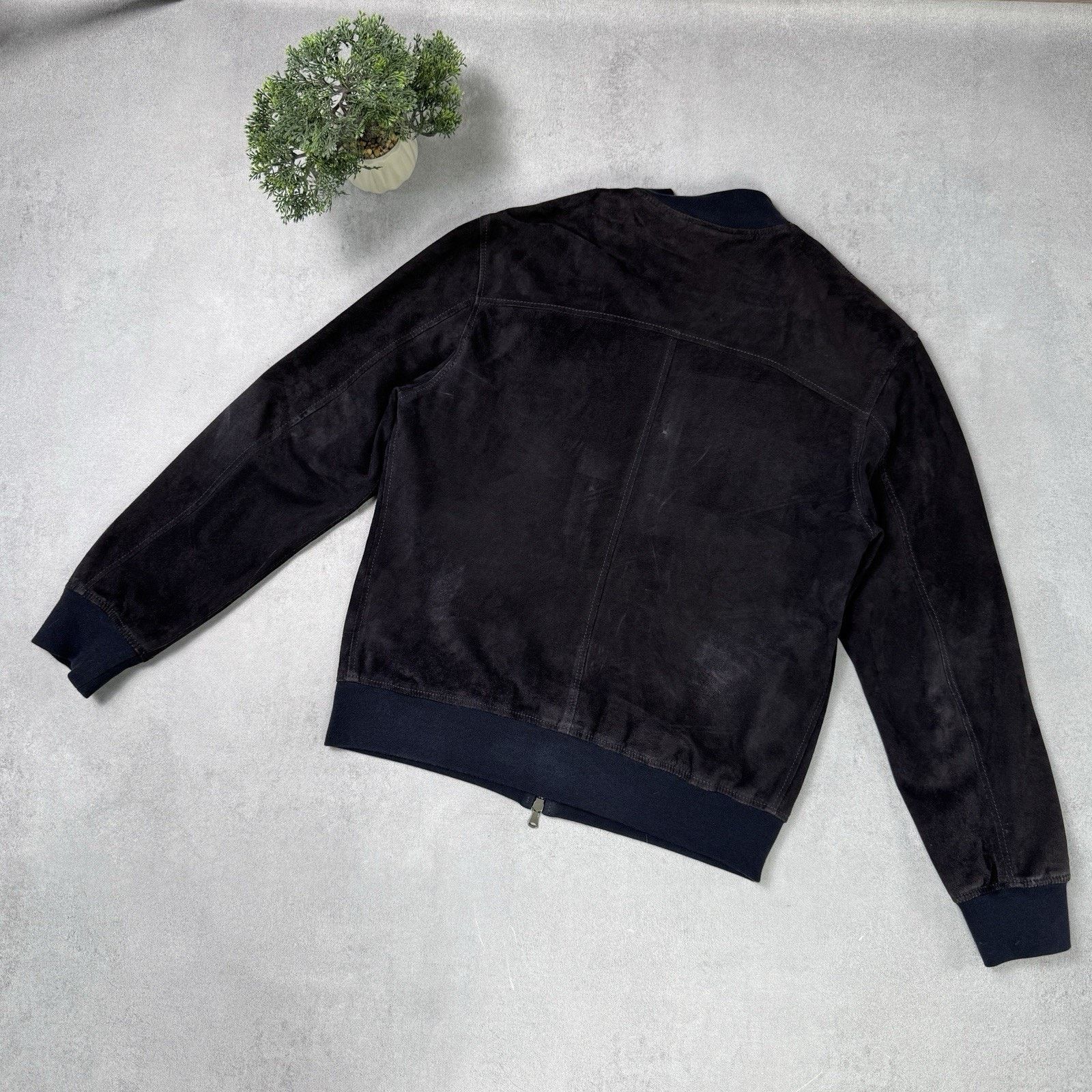 Orciani Orciani Cover Men Suede Blue Jacket Size 52 Men Size US L / EU 52-54 / 3 - 13 Thumbnail