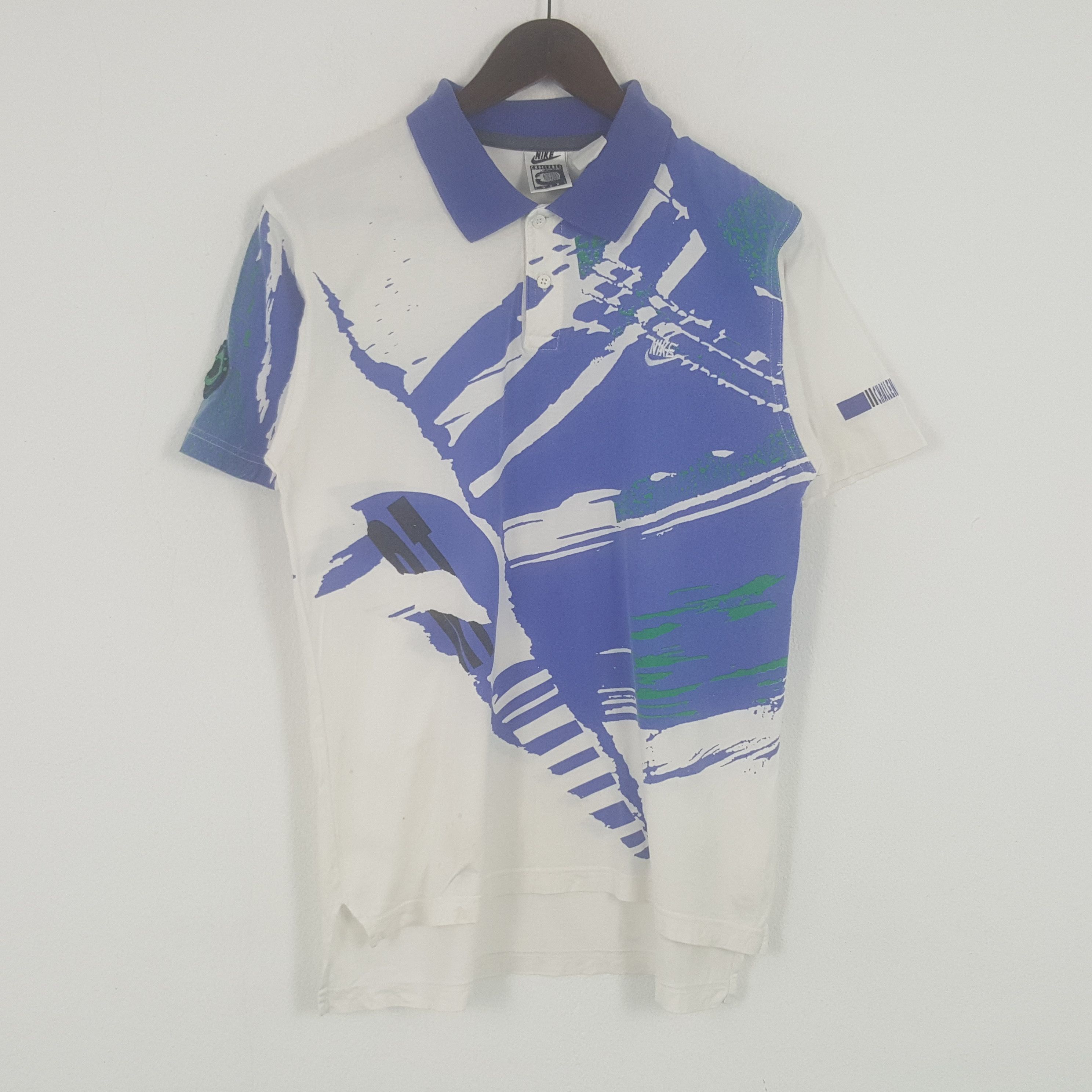 Nike × Vintage Vintage Nike Challenge Court Sportwear Polo Shirt Size US M / EU 48-50 / 2 - 1 Thumbnail