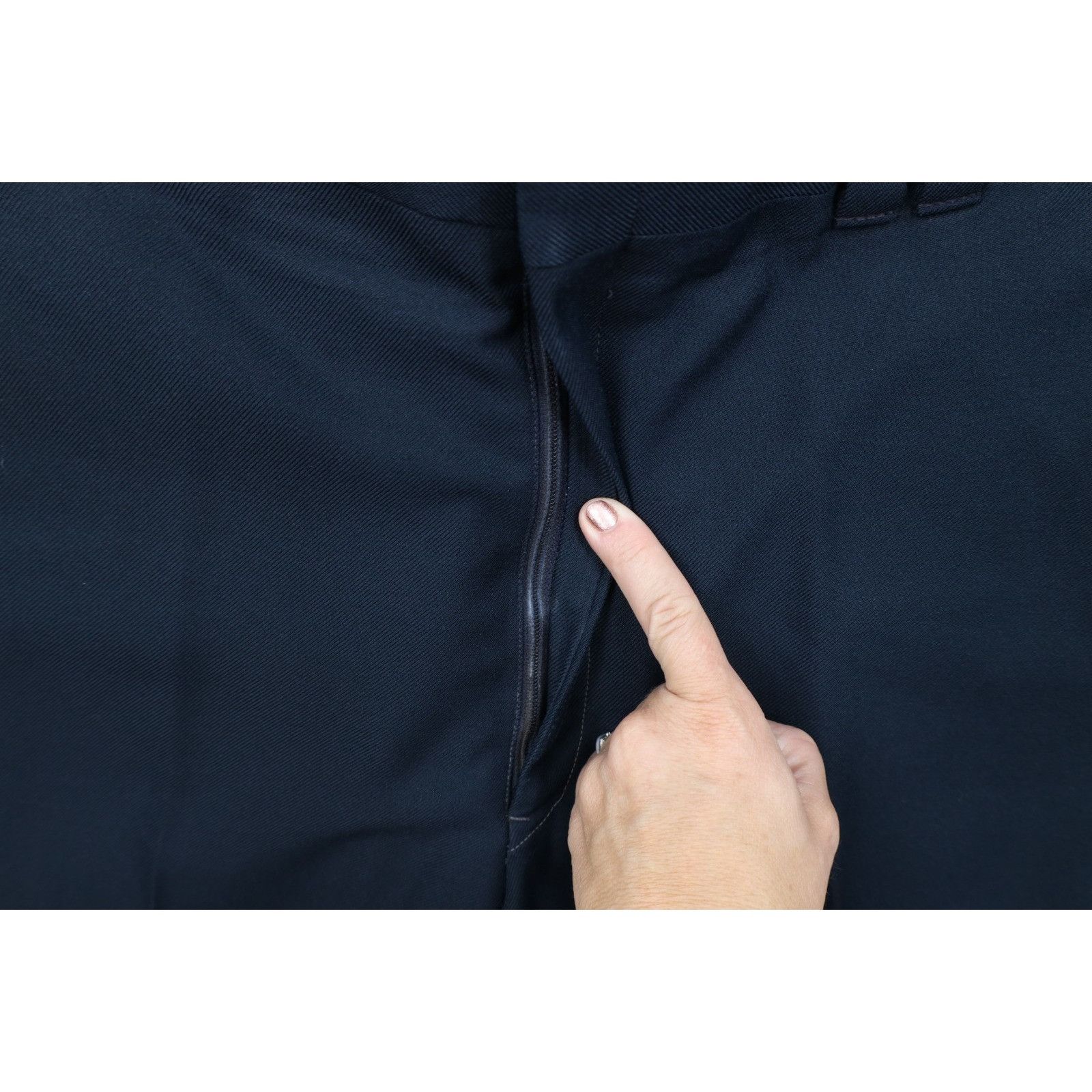 Vintage Vintage 70s Streetwear 2 Piece Suit Wedding Navy Blue Size 44R - 15 Thumbnail