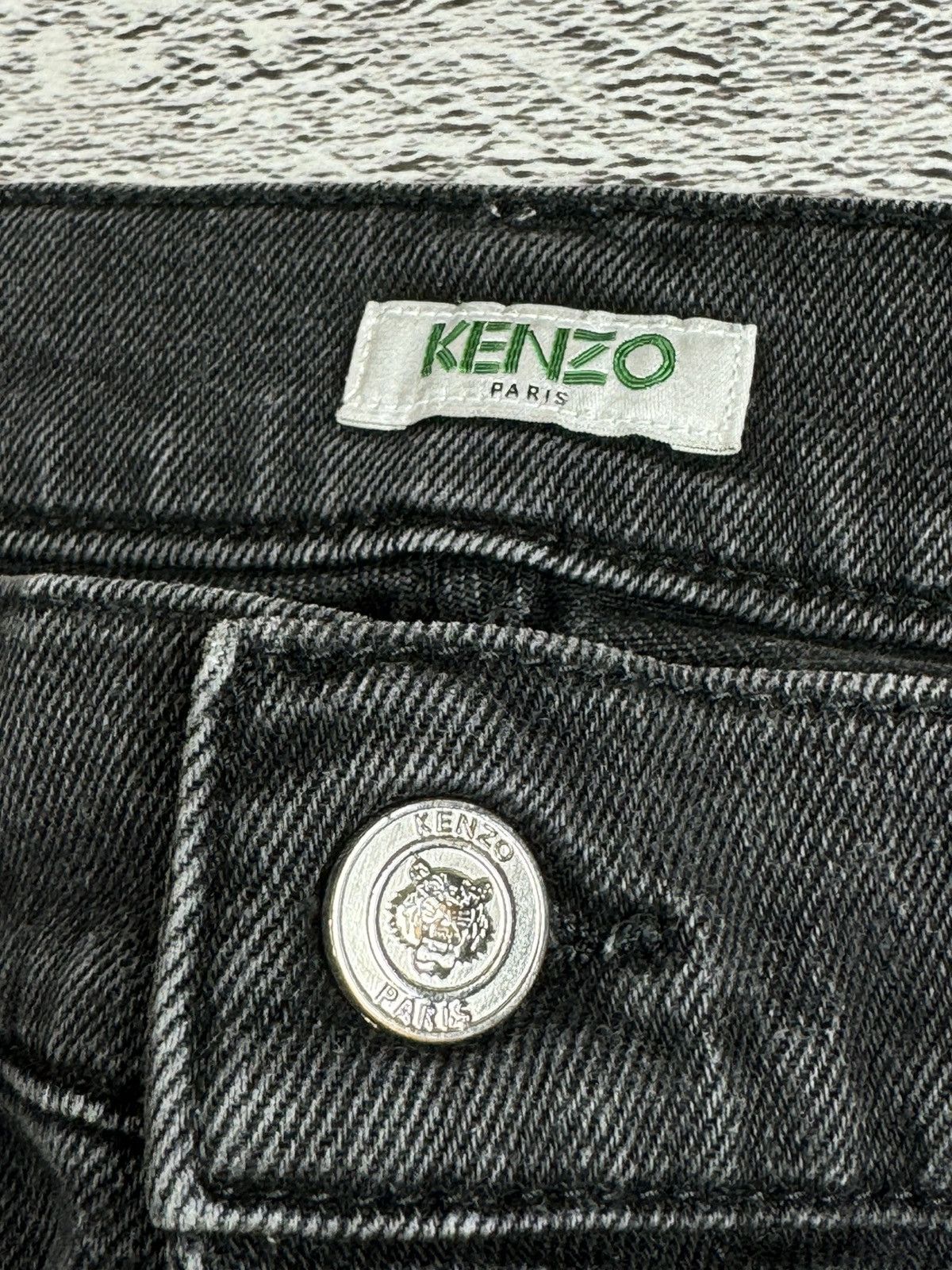 Kenzo Kenzo Paris Jungle Signature Logo Luxury Rap Jeans Bottoms Size US 32 / EU 48 - 13 Thumbnail