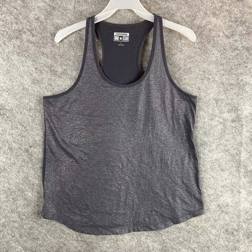 Converse Converse Tank Top Large Women's Gray Adults Pullover L Size L / US 10 / IT 46 - 1 Thumbnail