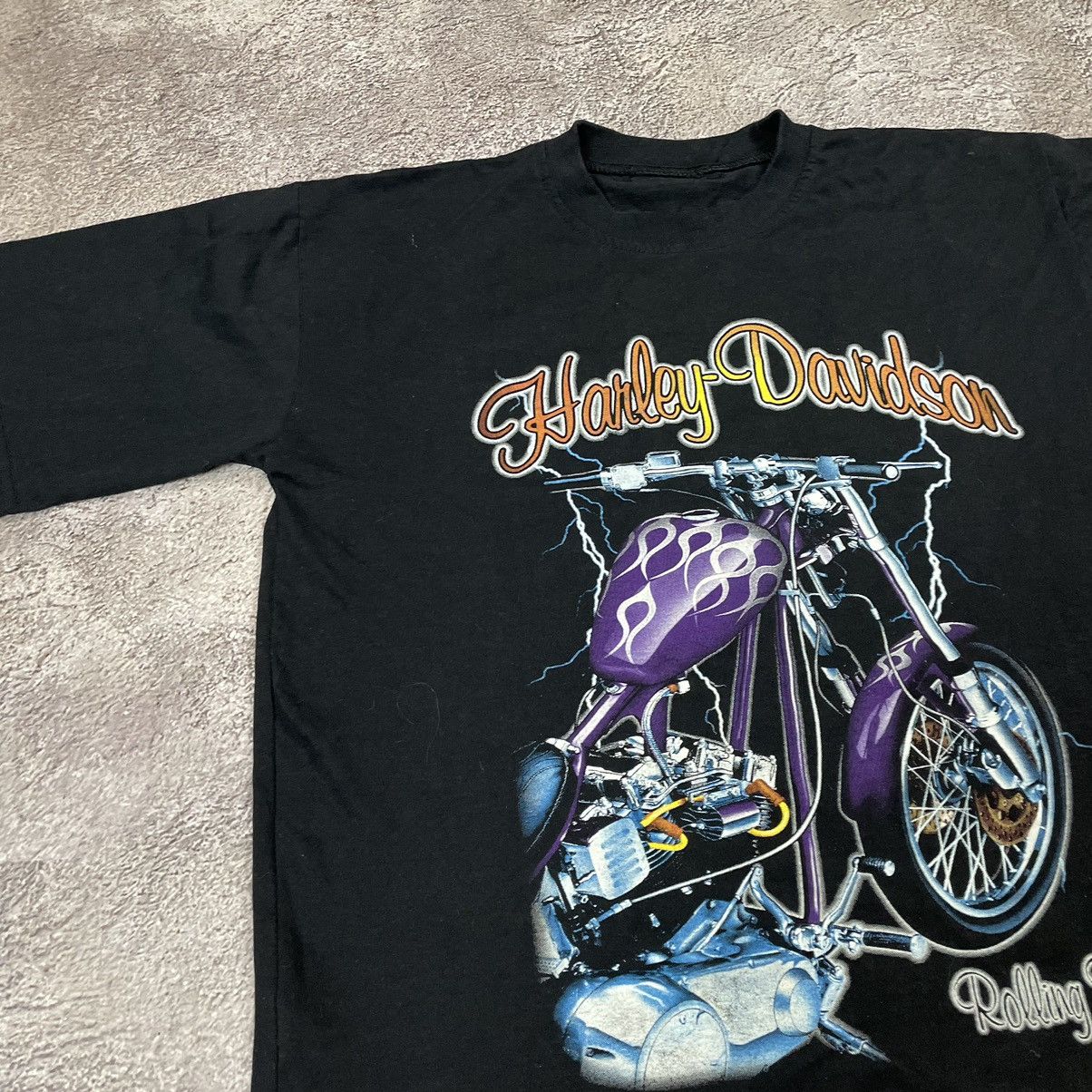 West Coast Choppers Vintage 90s Harley Davidson Graphic Tee Faded Black Indie XL Size US XL / EU 56 / 4 - 4 Thumbnail