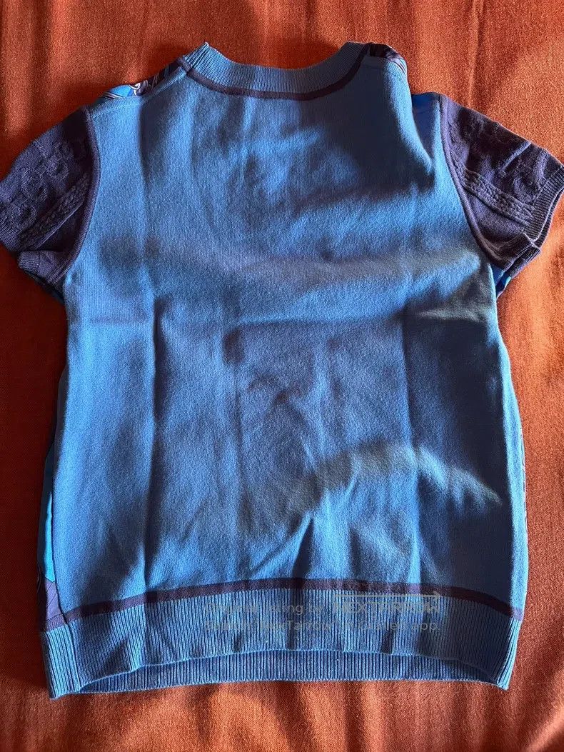Hermes Hermes Silk and Wool Knit Short Sleeve Size XS / US 0-2 / IT 36-38 - 2 Thumbnail