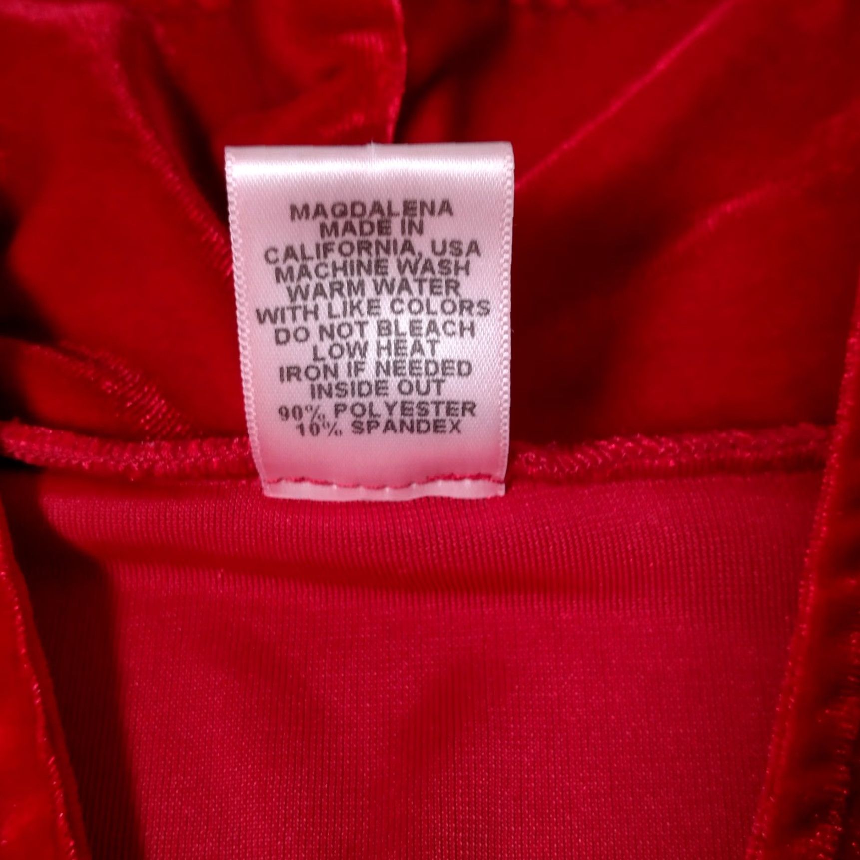 Velour Vintage Magdalena Velour Duster Shirt Y2K Red Whimsigoth Renaissance Vampire Size S / US 4 / IT 40 - 4 Thumbnail