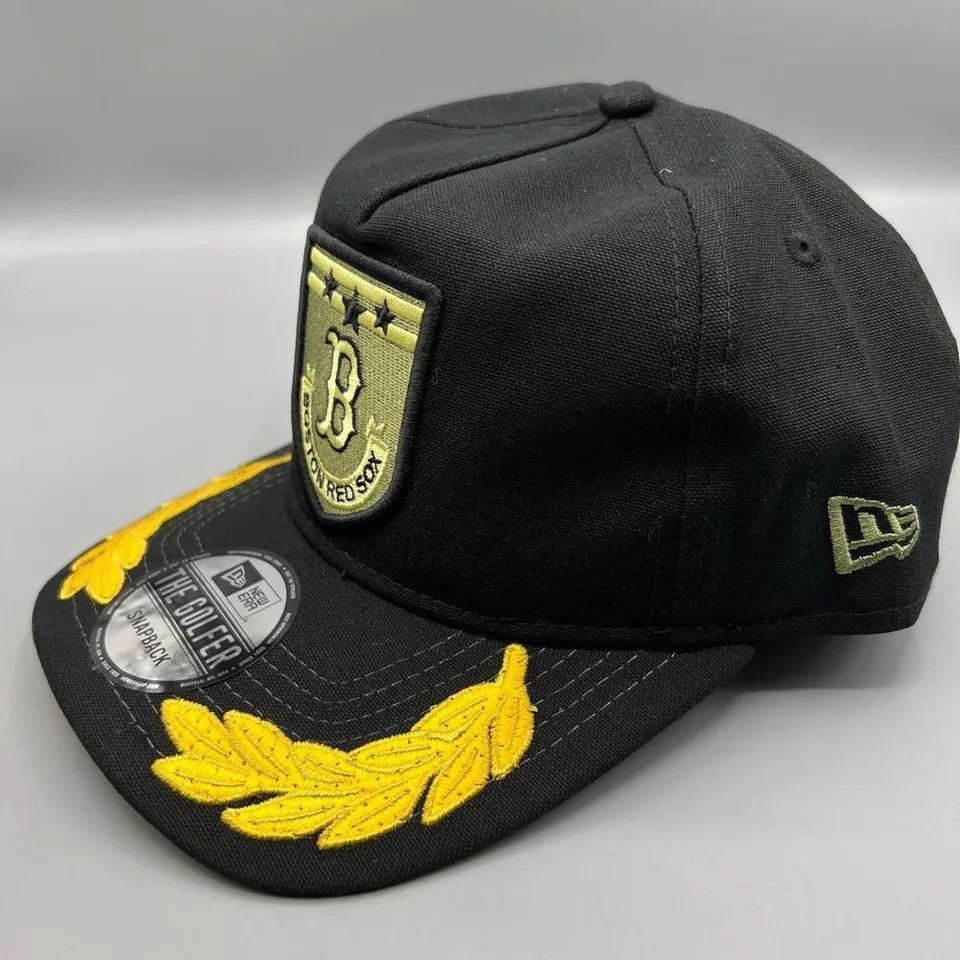New Era Boston Red Sox Hat Men Military Patch The Golfer Snap Back Size ONE SIZE - 2 Thumbnail