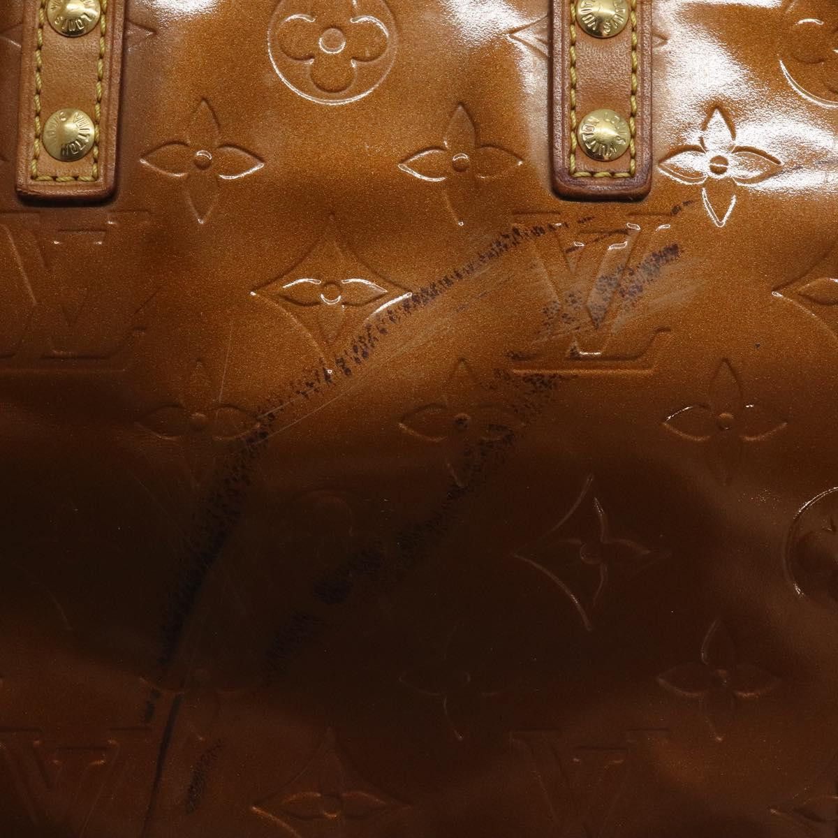 Louis Vuitton LOUIS VUITTON Monogram Vernis Reade PM Hand Bag Bronze Size ONE SIZE - 10 Thumbnail