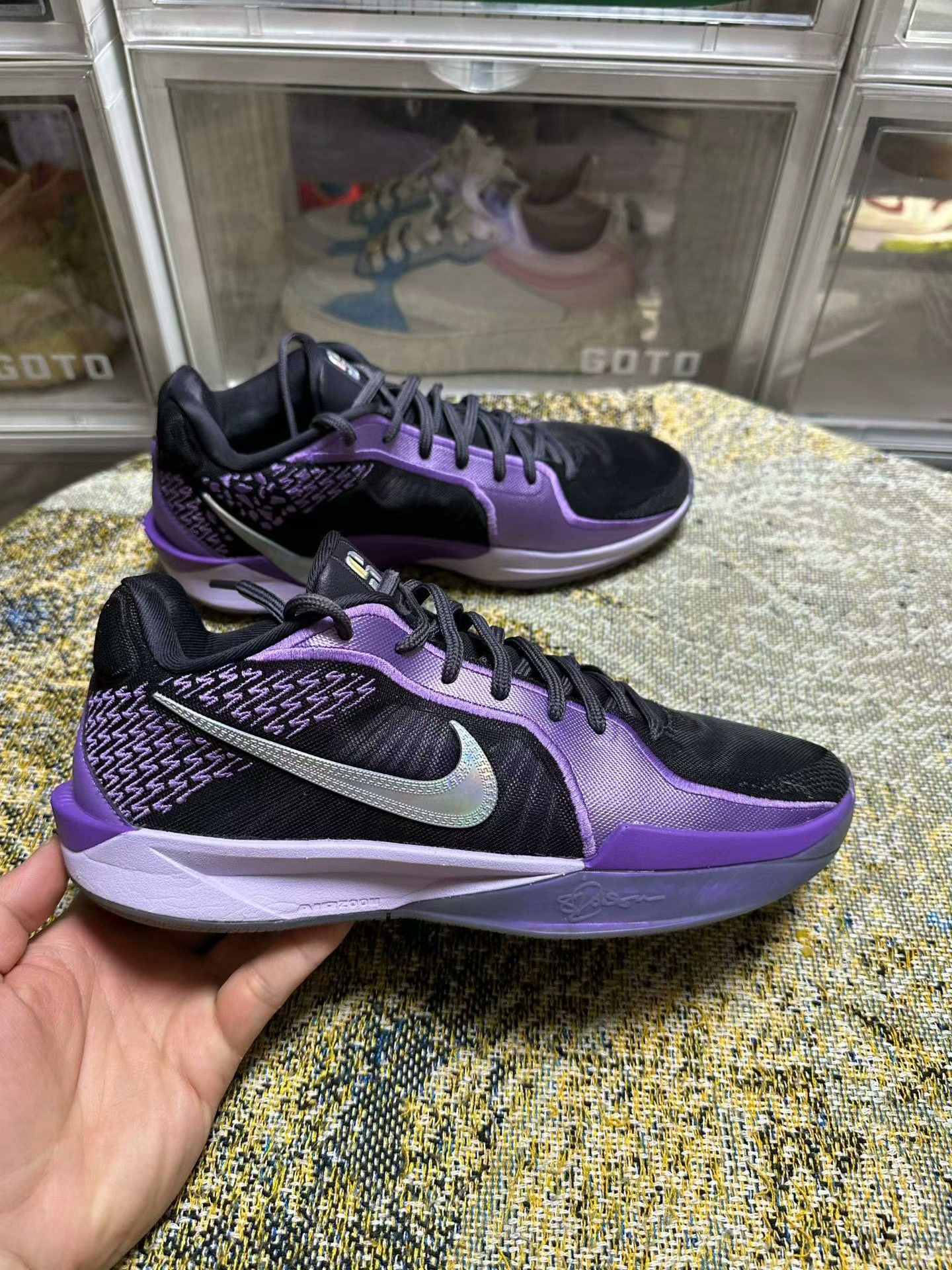 Nike Nike Basketball Purple Lowtop Sneakers 41 Men Size US 10 / EU 43 - 1 Thumbnail