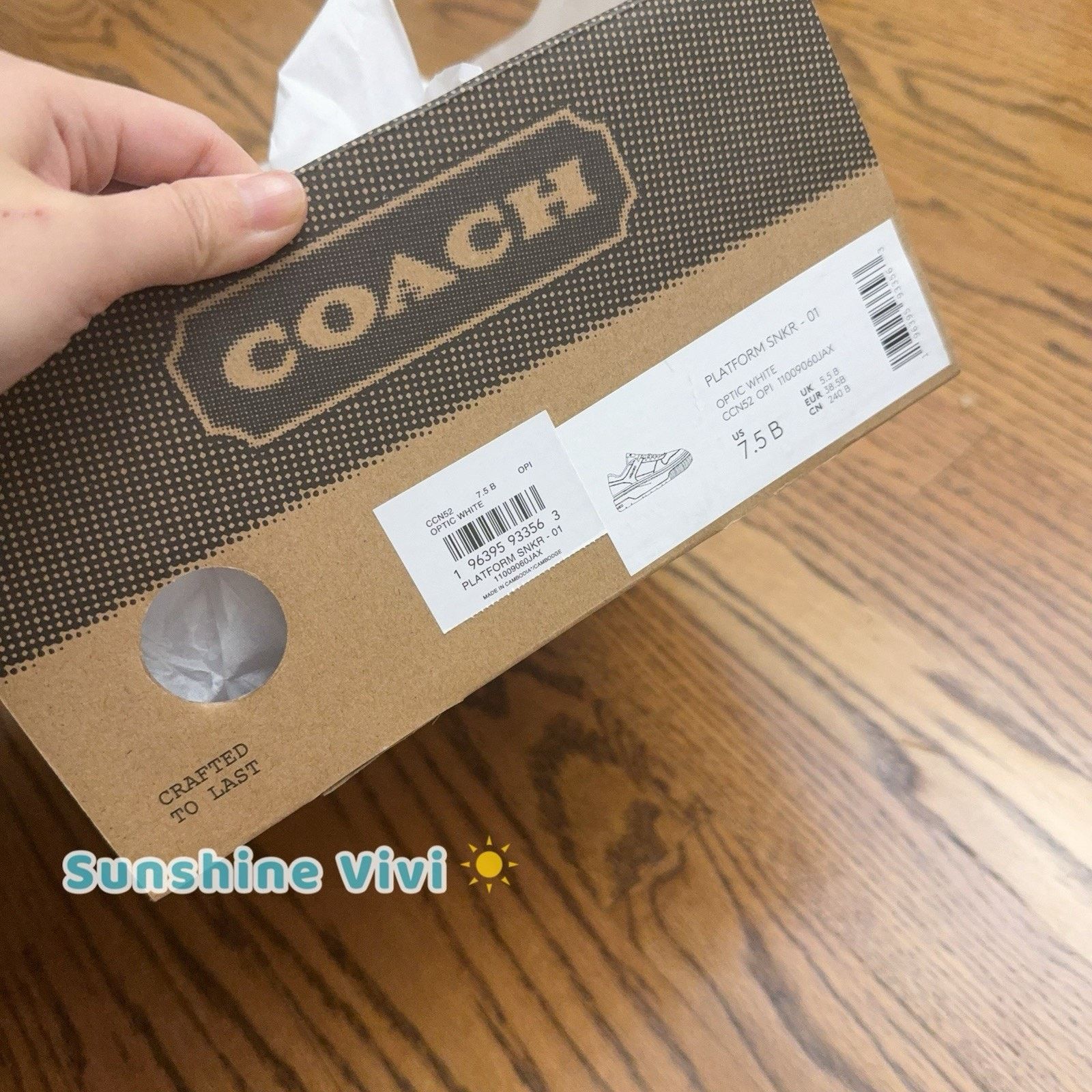 Coach NWT Coach Women Platform Sneaker CCN52 Optic White US7.5 Size US 7.5 / IT 37.5 - 7 Thumbnail
