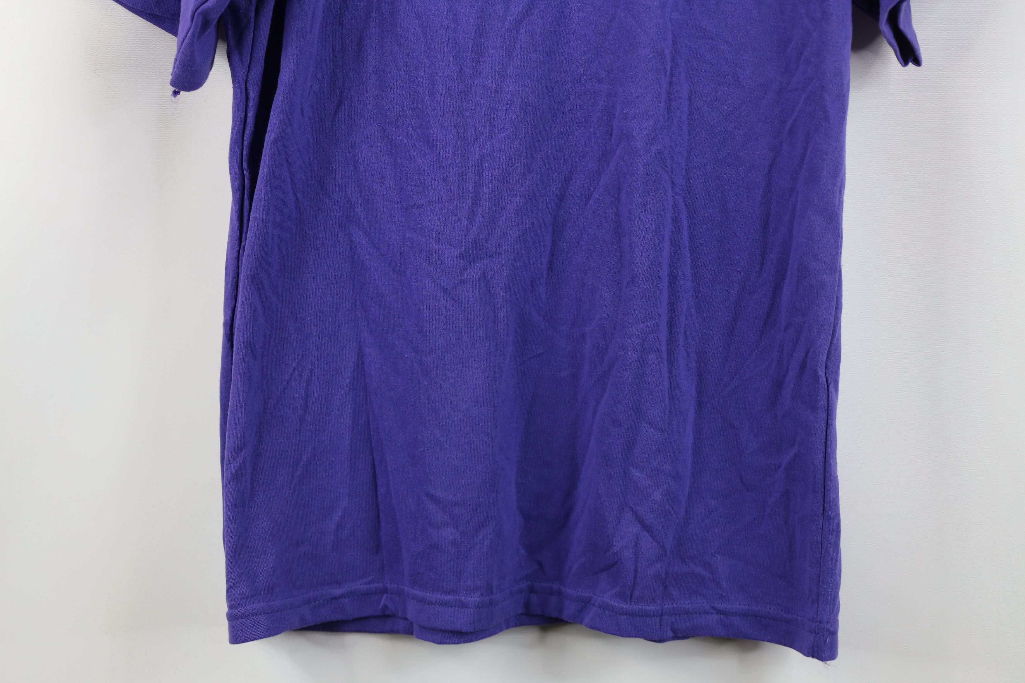 Vintage Vintage 90s Streetwear Blank Short Sleeve T-Shirt Purple USA Size S / US 4 / IT 40 - 11 Thumbnail
