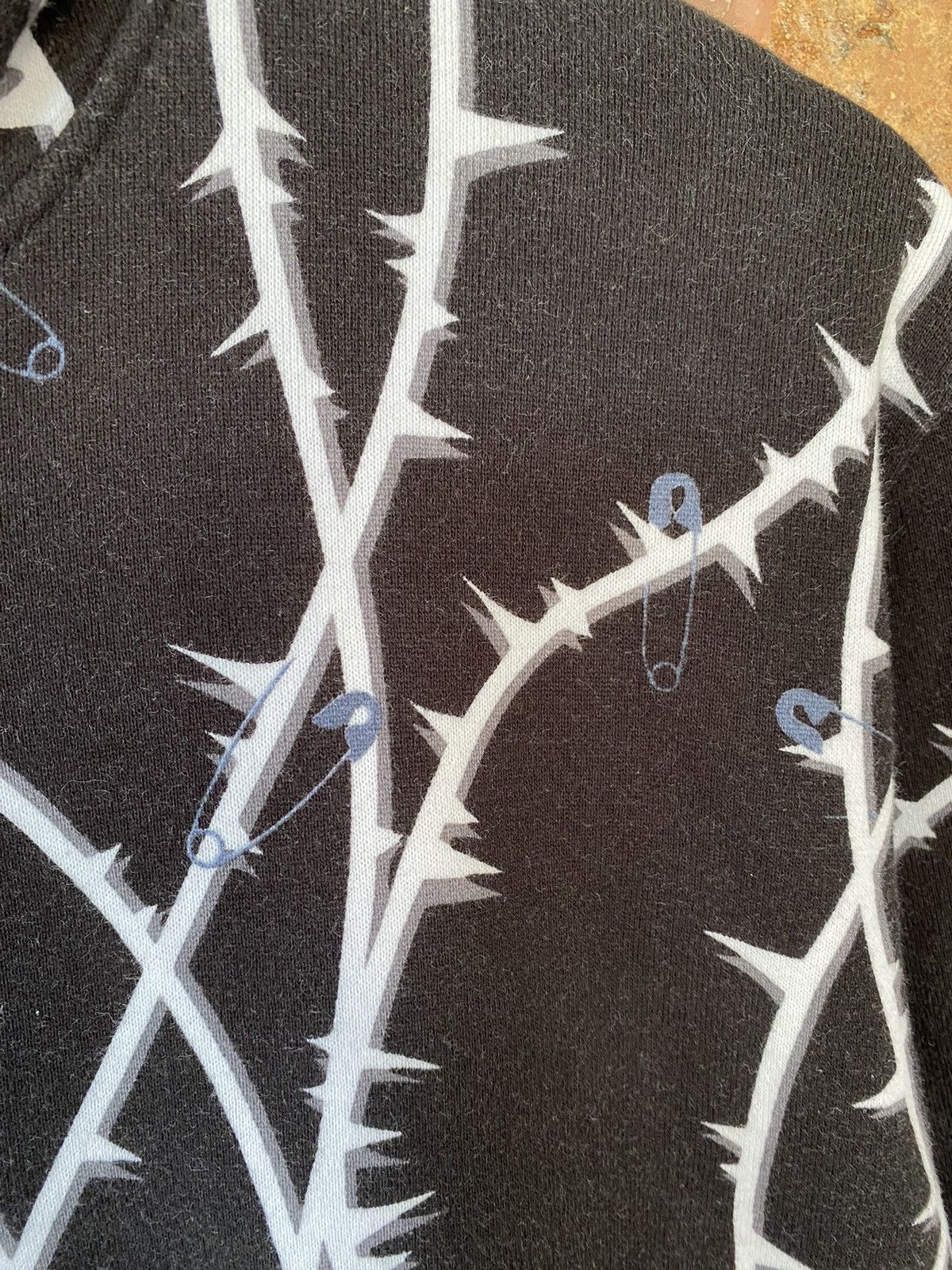 Japanese Brand 2000s MILK BOY Anarchy barbed wire safety pin punk varsity Size US M / EU 48-50 / 2 - 9 Thumbnail