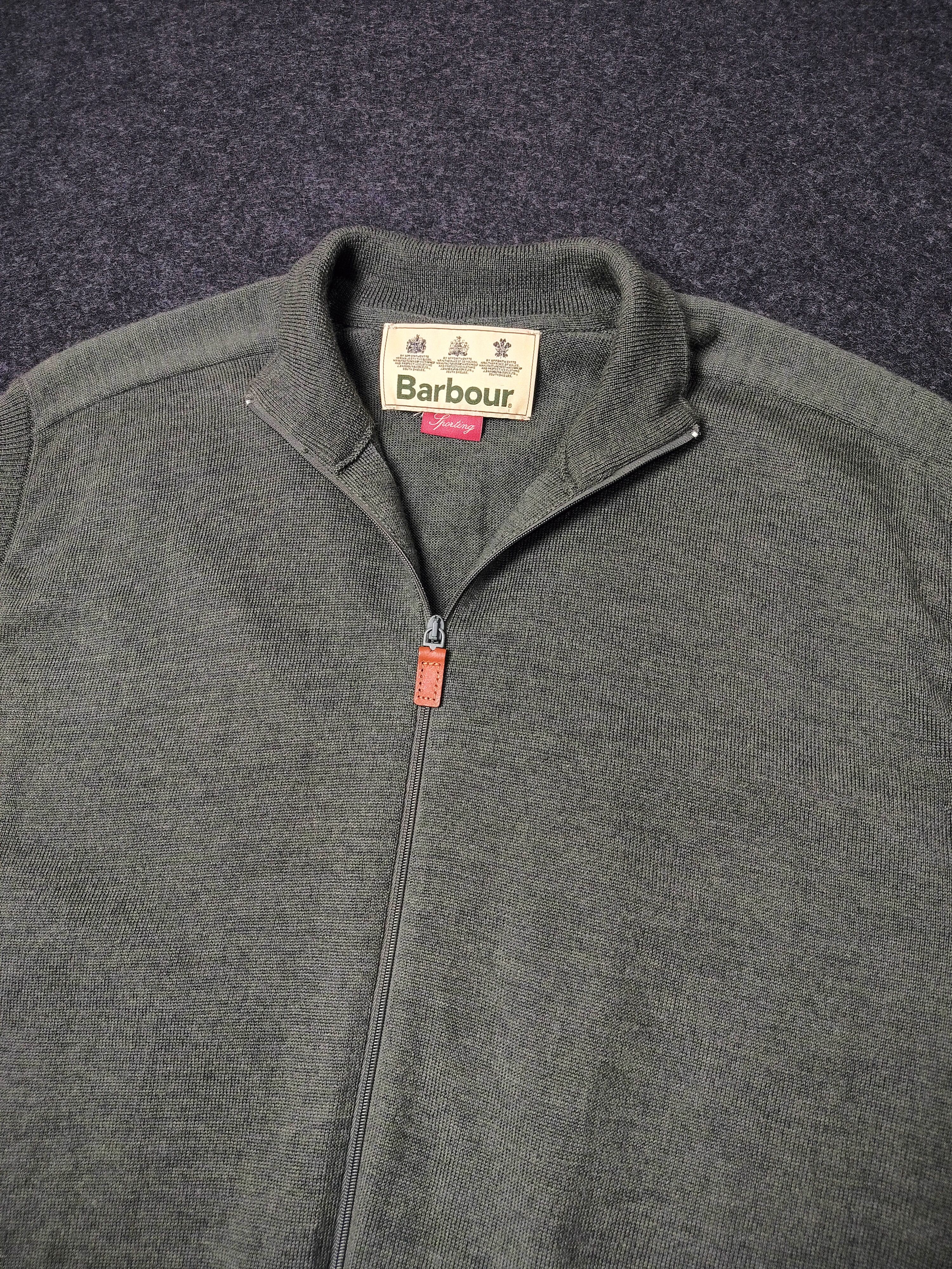 Barbour Vintage Barbour Sporting Full Zip Sleeveless Marsh Size US L / EU 52-54 / 3 - 2 Thumbnail