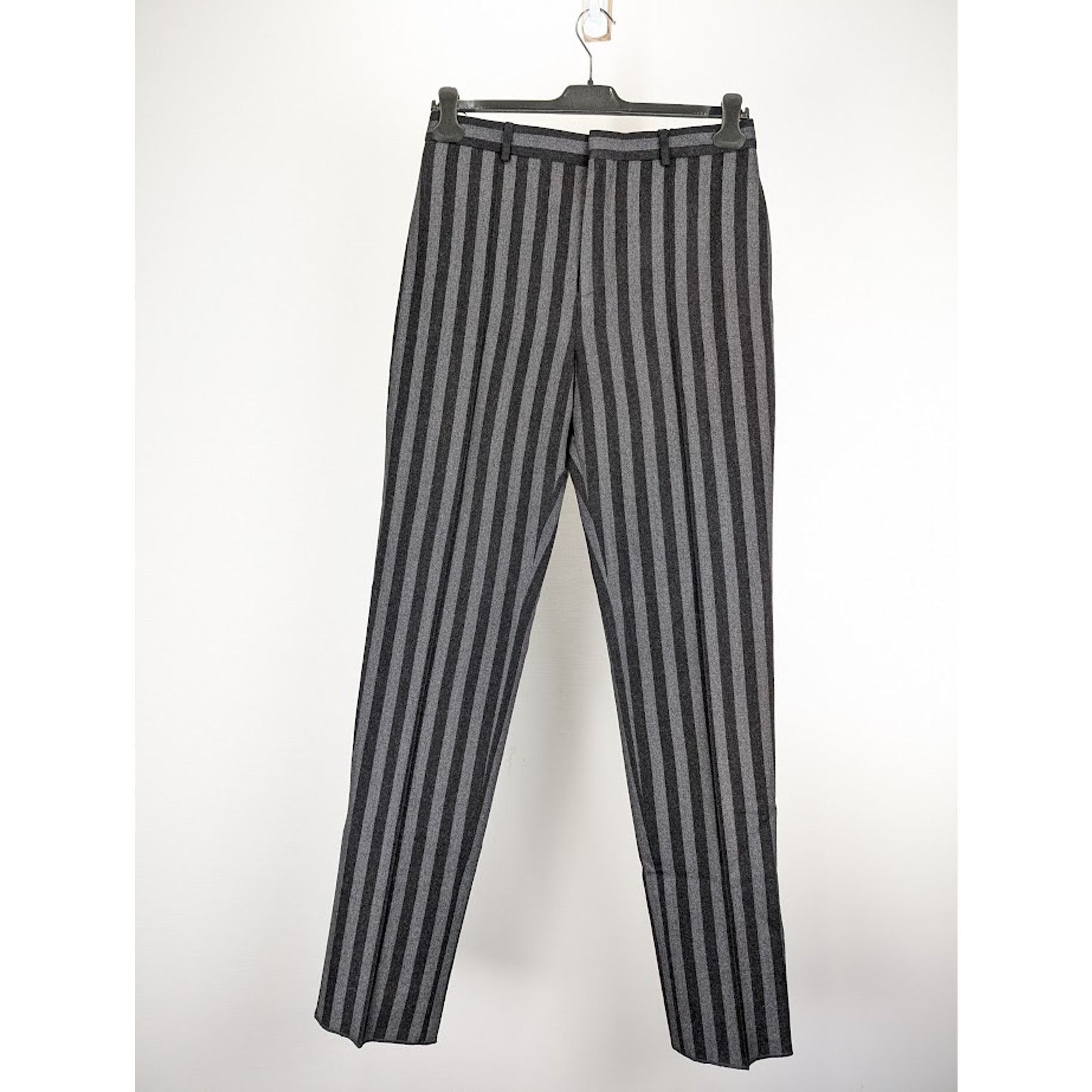 Saint Laurent Paris o1rshd1 Q:2 / Tailleur Rayure Brossee Pant in Gris Anthr Size US 34 / EU 50 - 1 Thumbnail