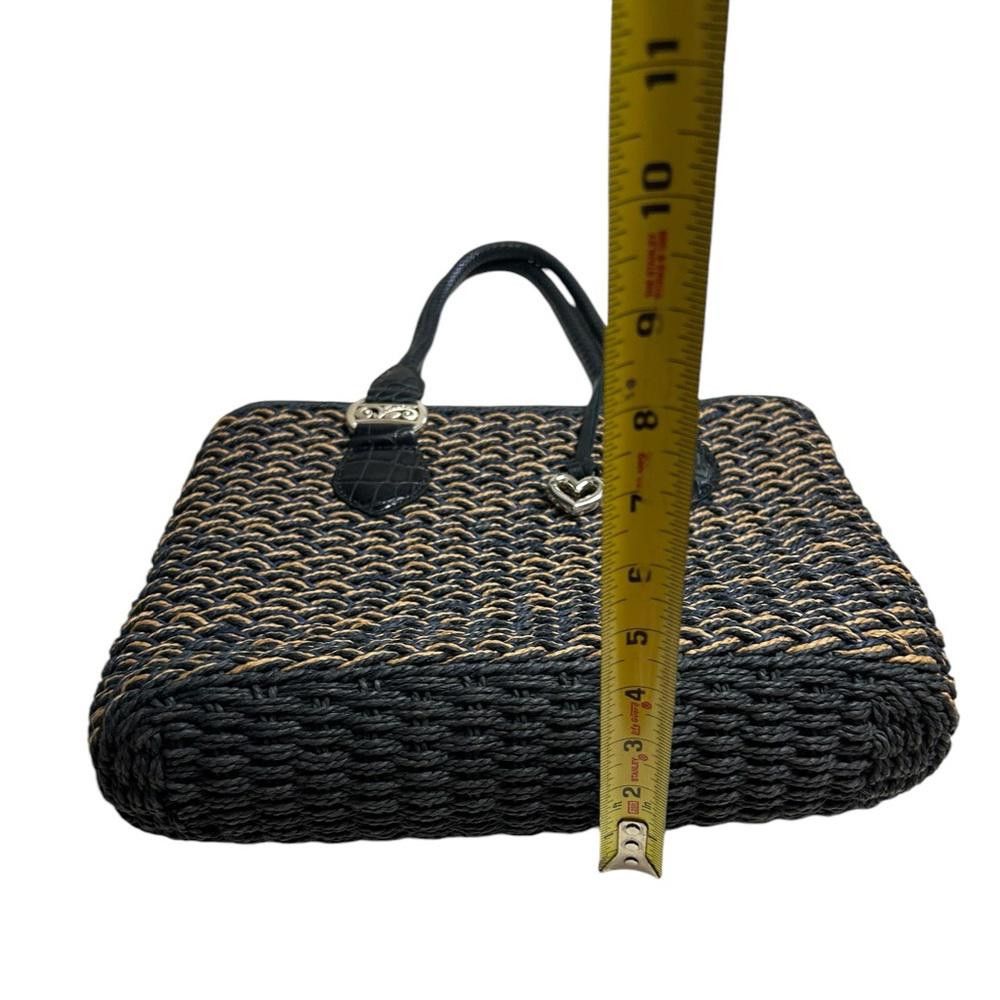 Brighton Brighton l NWOT Eva Straw Shoulder Navy Tan Bag Size ONE SIZE - 5 Thumbnail