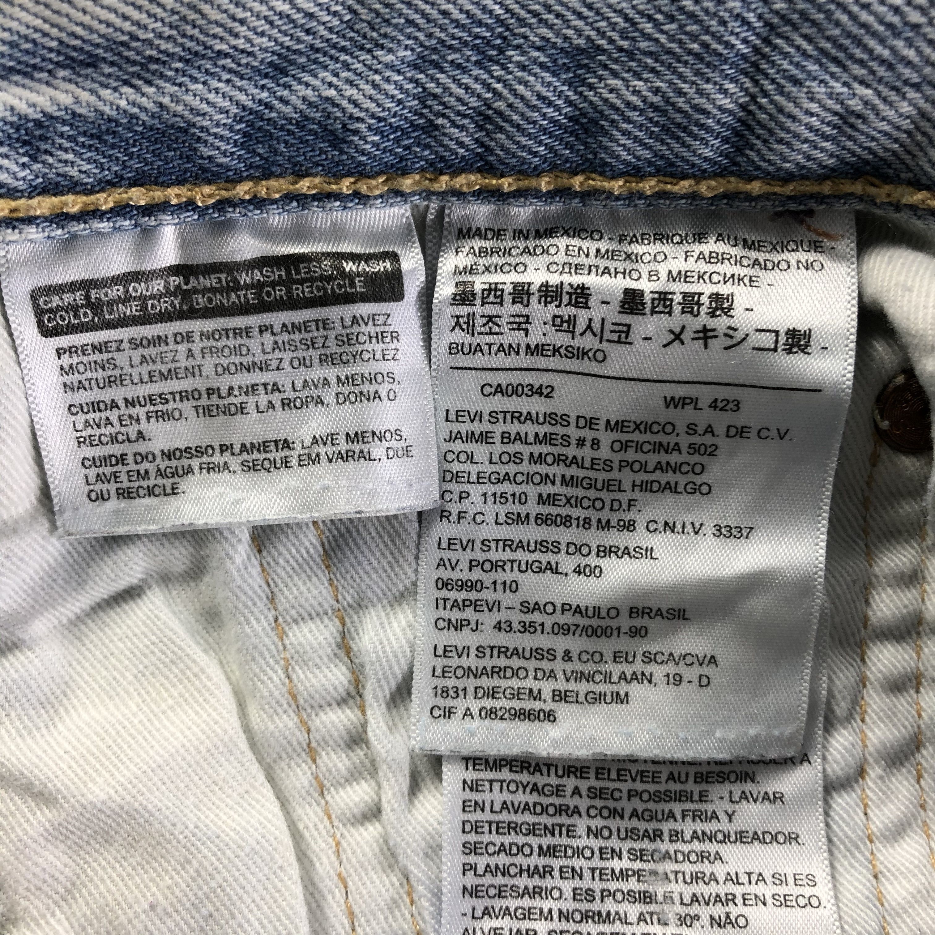Levi's Vintage Light Wash Levis 501 Jeans-J3654 Size US 30 / EU 46 - 11 Thumbnail