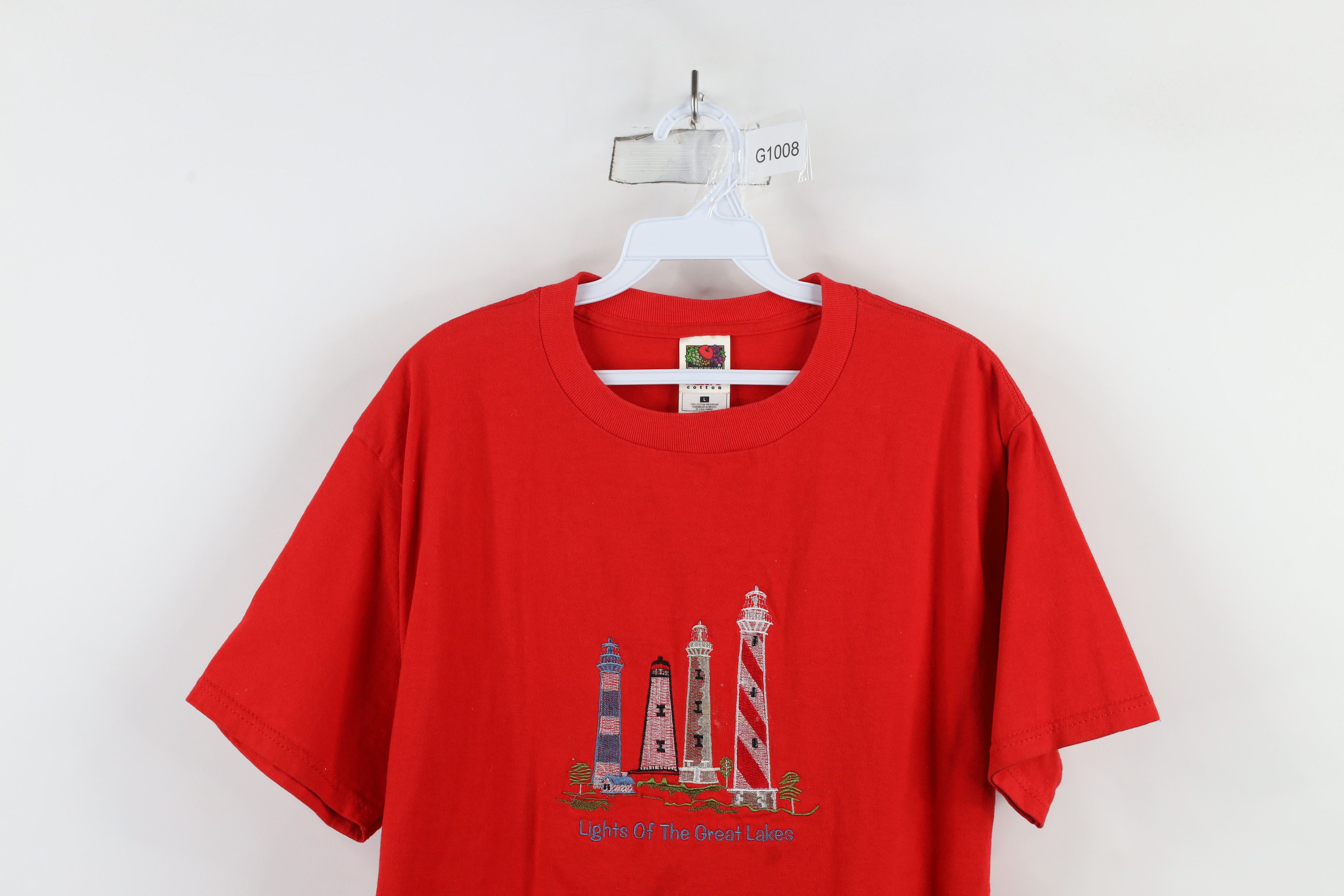 Vintage Vintage 90s Streetwear of the Great Lakes Lighthouse T-Shirt Size US L / EU 52-54 / 3 - 2 Thumbnail