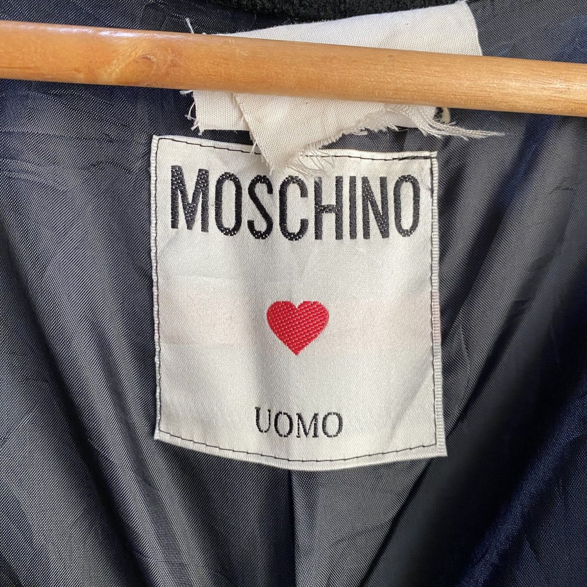Moschino VINTAGE RARE‼️Moschino Uomo Black Wool Coat Japan Size L Size US L / EU 52-54 / 3 - 12 Thumbnail