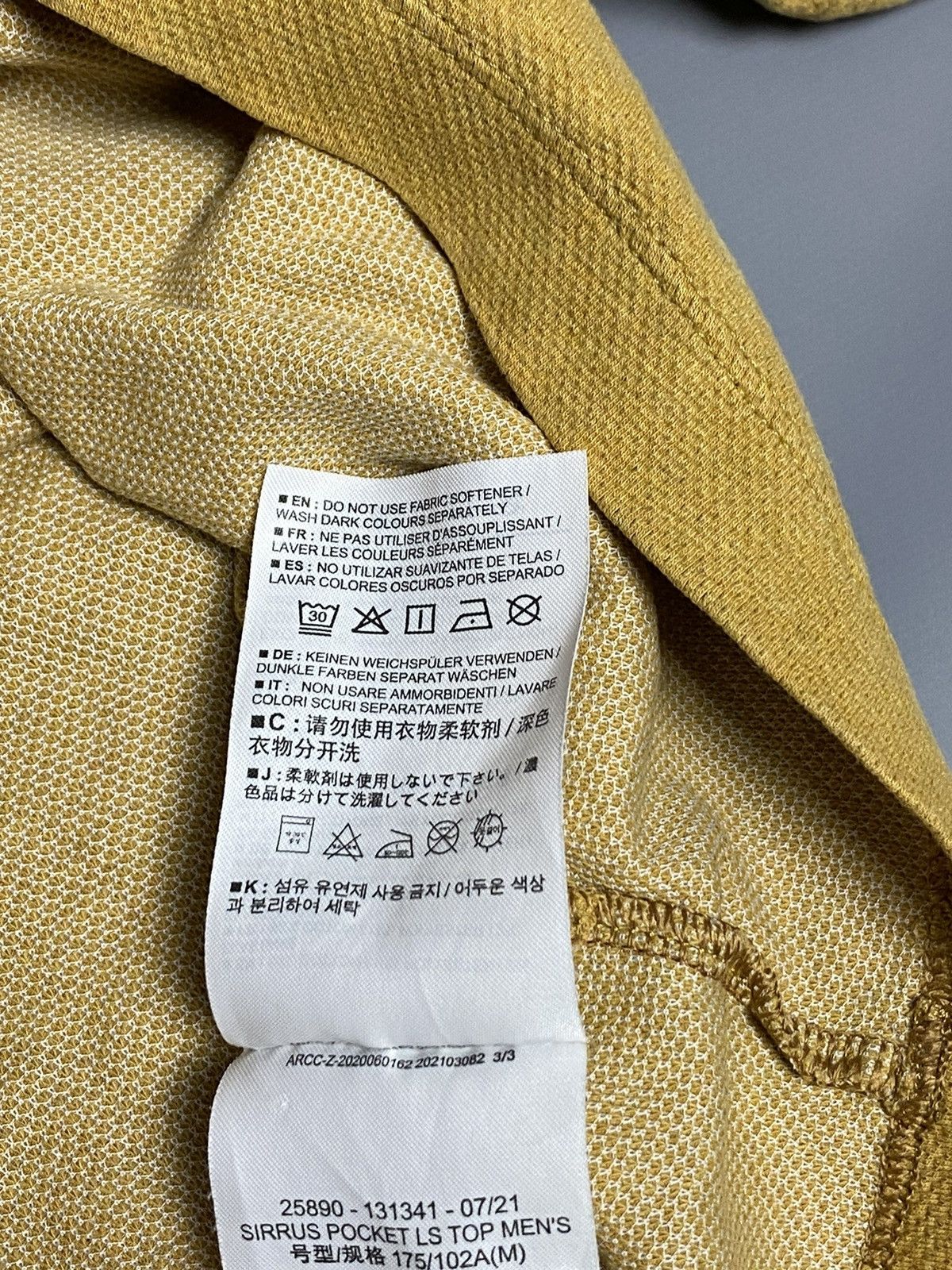Arc'teryx Arc'teryx Sirrus Pocket Logo Long Sleeve Shirt Mustard Sz M Size US M / EU 48-50 / 2 - 13 Thumbnail