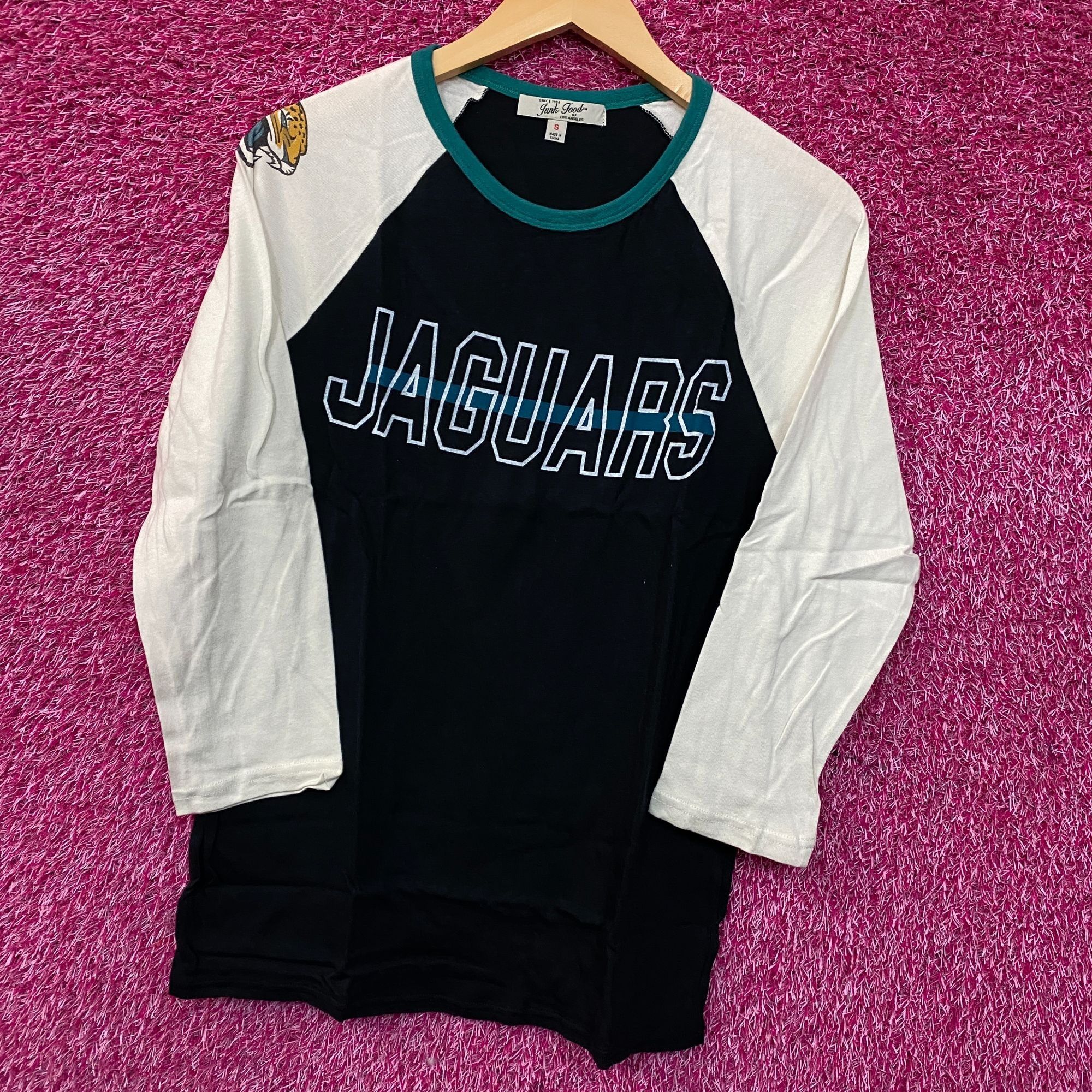 Junk Food Junk Food NFL Jacksonville Jaguars 3/4 Long Sleeve Raglan T- Size US S / EU 44-46 / 1 - 3 Thumbnail