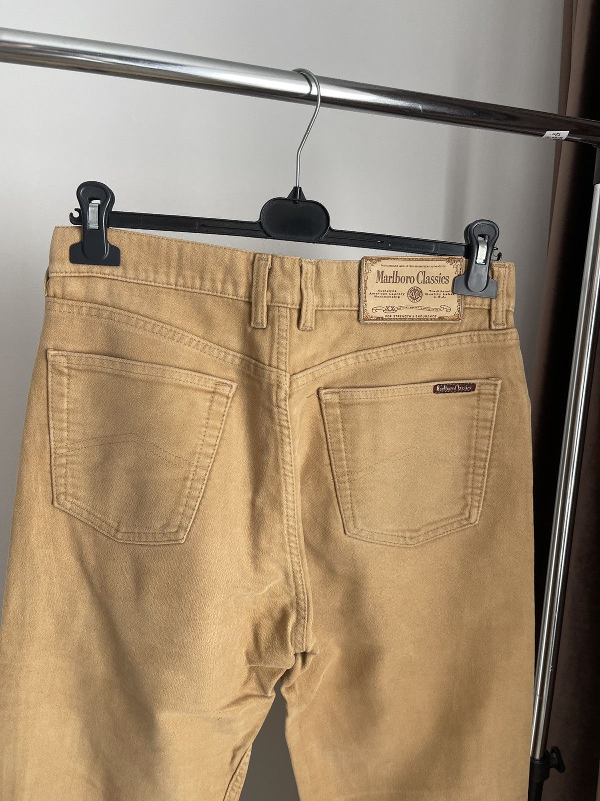 Marlboro Classics Vintage pants trousers marlboro classics beige W31 Size US 31 - 4 Thumbnail