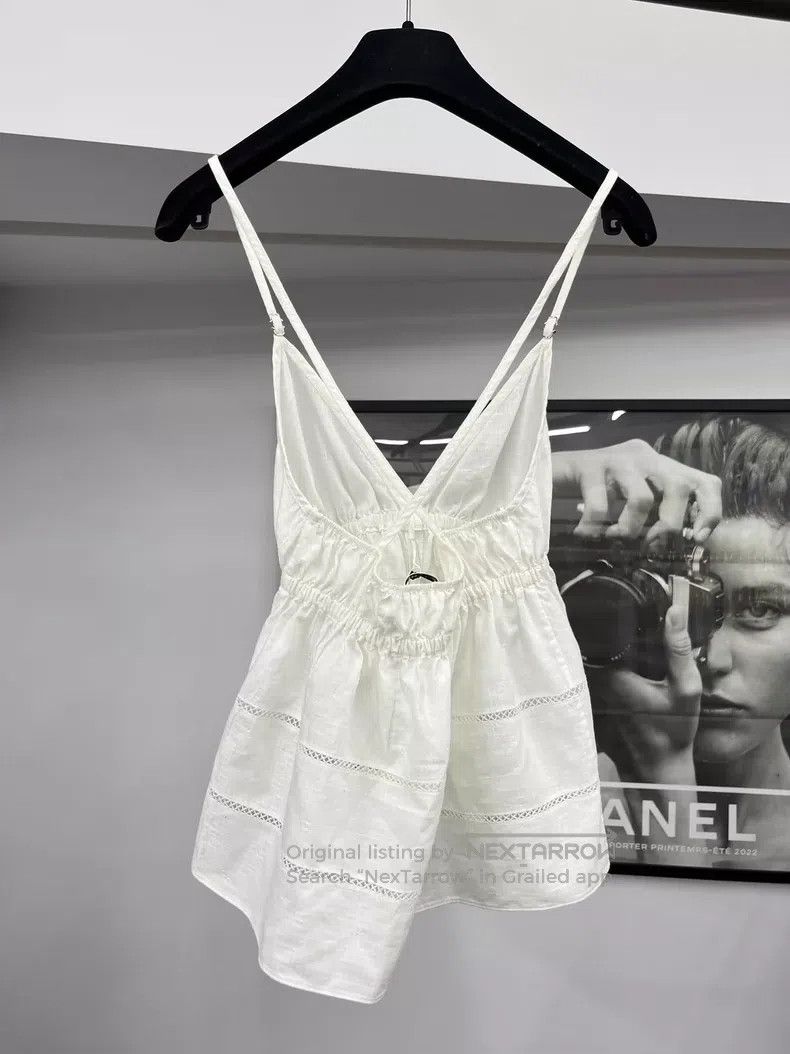 Chanel Chanel 25P white bow strap top Size XS / US 0-2 / IT 36-38 - 3 Thumbnail