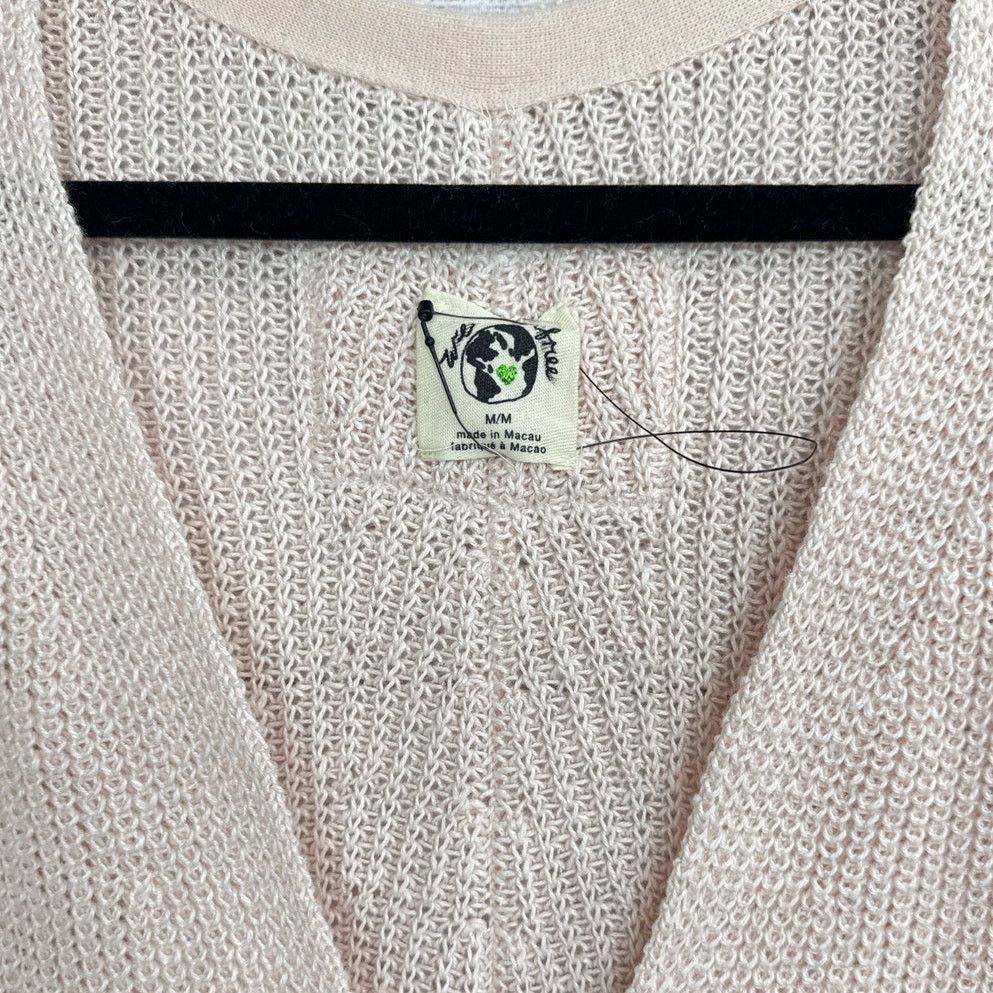 Free People Free People We The Free Jamie Linen V-Neck Sweater Size Med Size M / US 6-8 / IT 42-44 - 5 Thumbnail