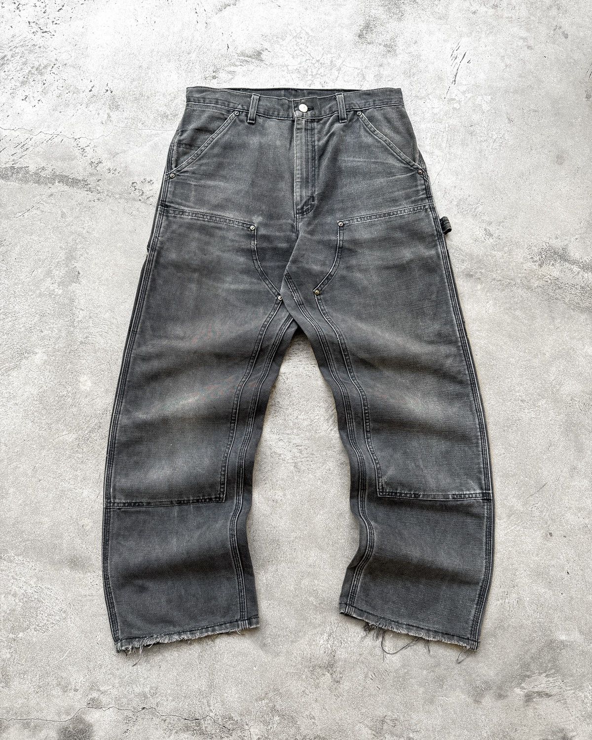 Carhartt Vintage Carhartt Double Knee Pants B01 BLK Size US 32 / EU 48 - 1 Thumbnail