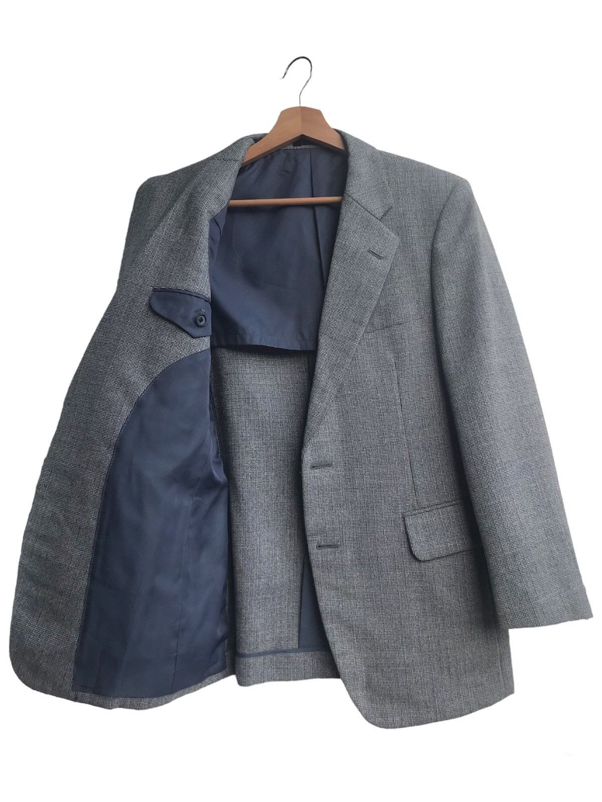 Burberry Vintage Burberrys Houndstooth Wool Blazer Size US S / EU 44-46 / 1 - 2 Thumbnail